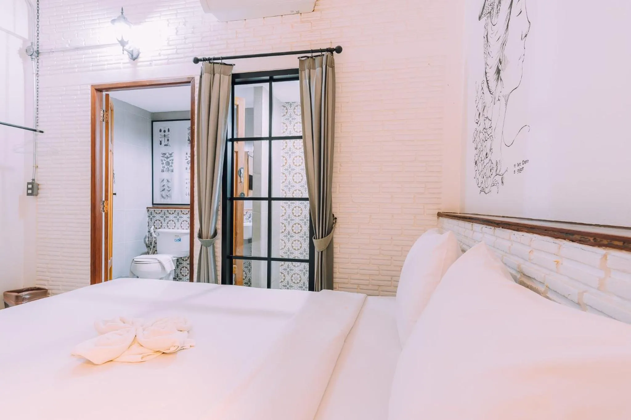 Bed in V1 Room Hotel