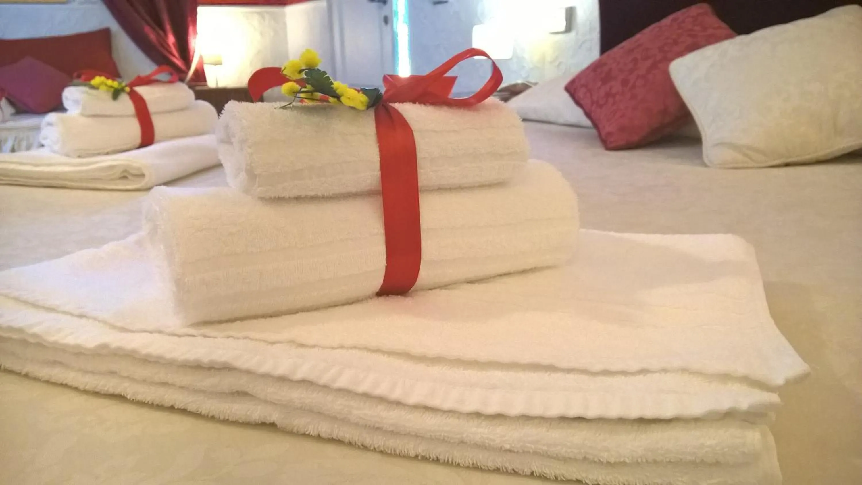 Decorative detail, Bed in B&B La Mimosa