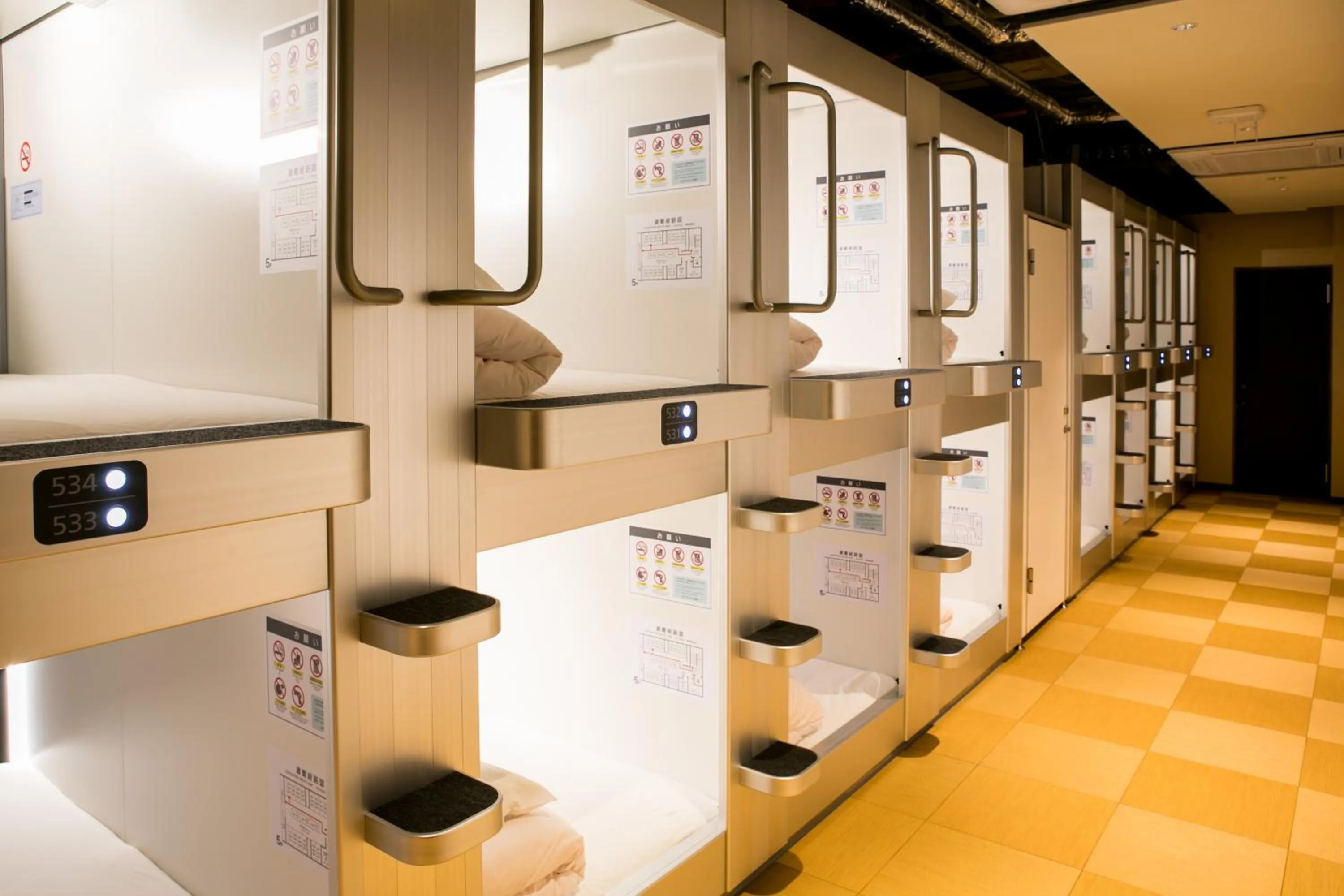 Photo of the whole room in Kanazawa Capsule Hotel Musashimachi