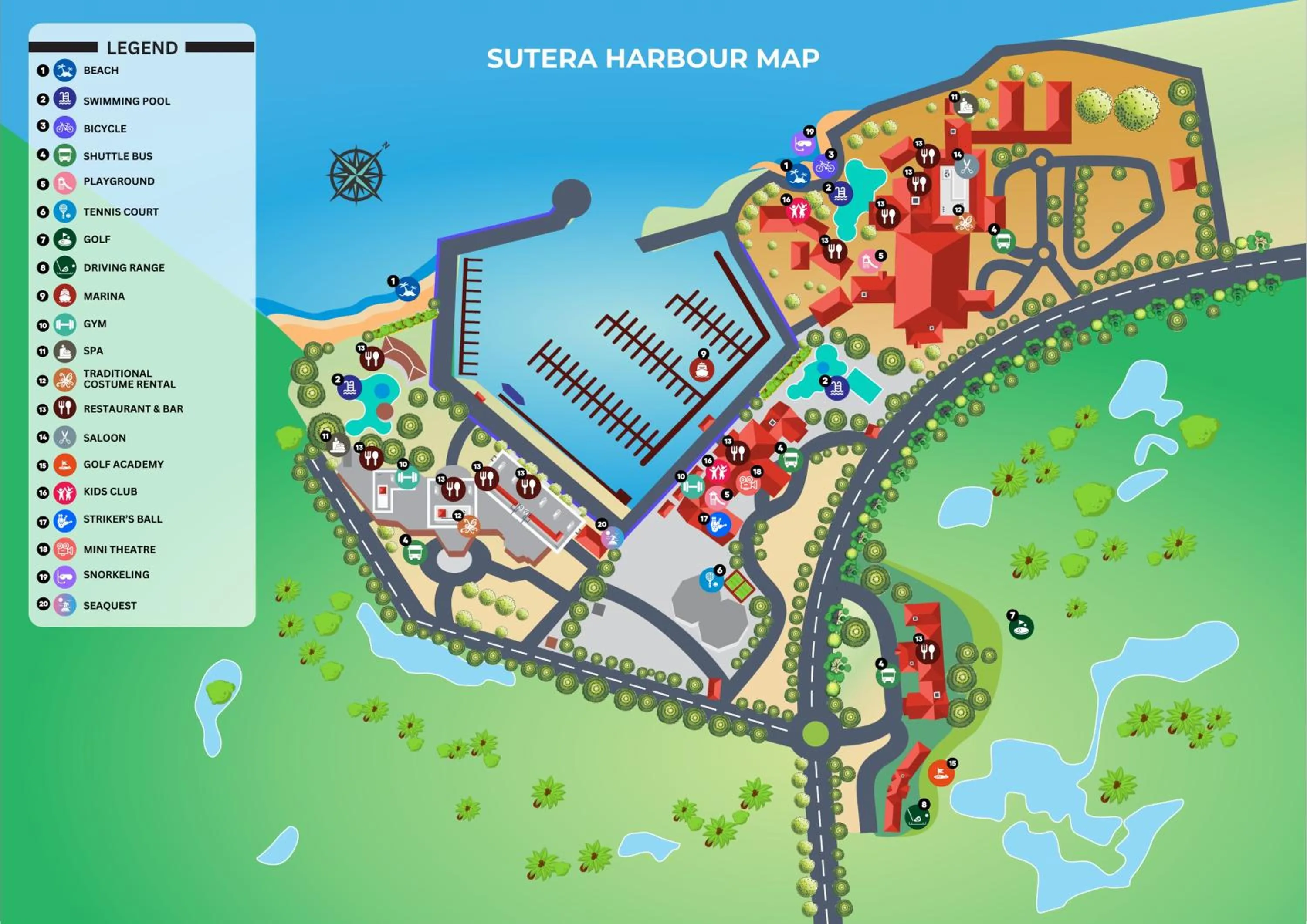 Text overlay in The Pacific Sutera Hotel