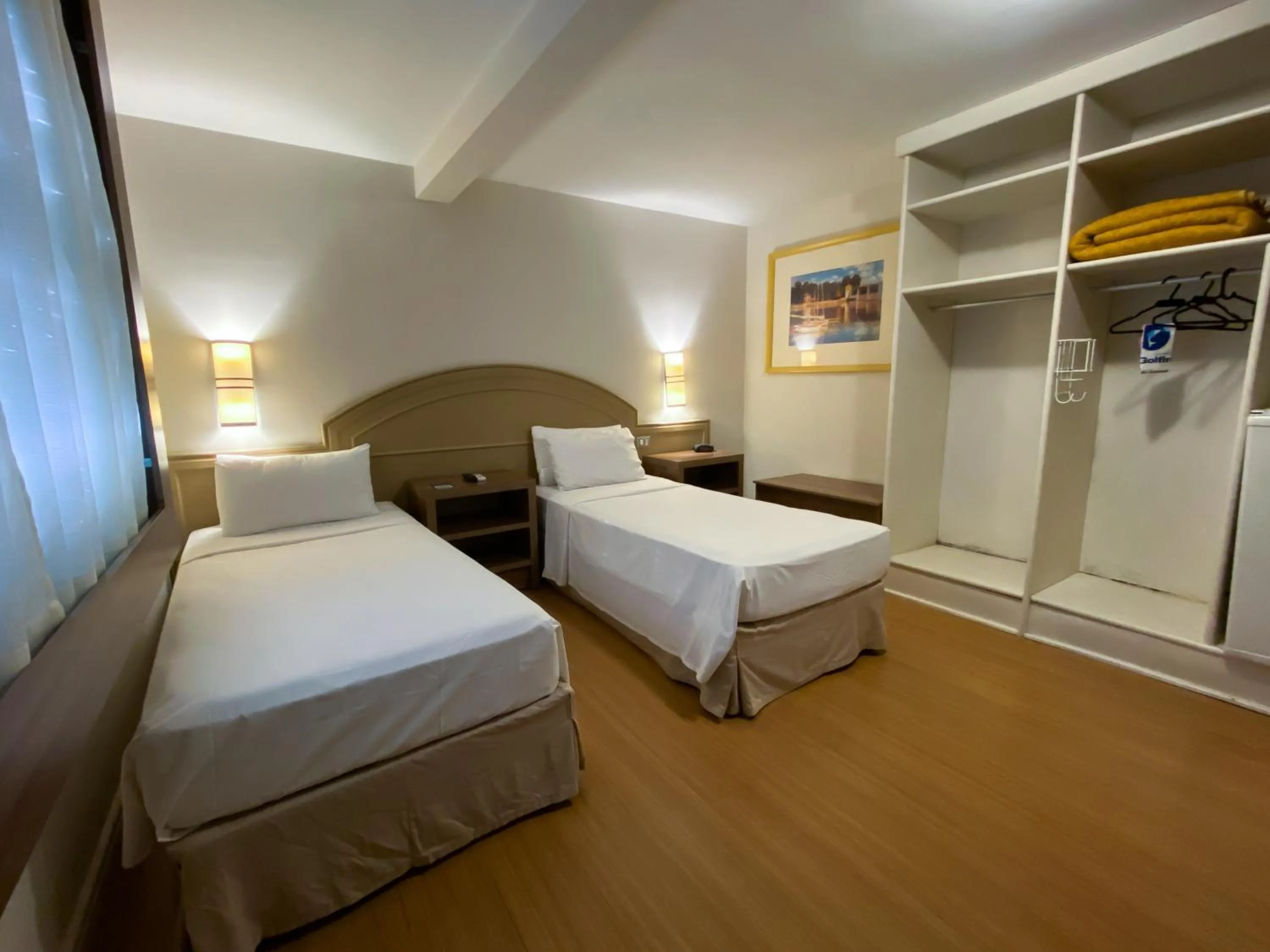 Bedroom, Bed in Master Porto Alegre Hotel - Av Carlos Gomes, Próximo ao Consulado Americano