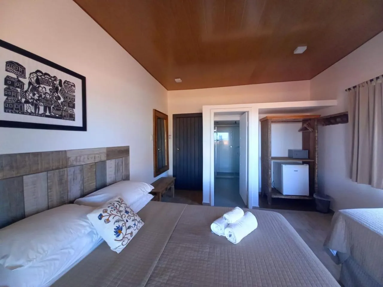 Bed in Pousada Ilha da Saudade