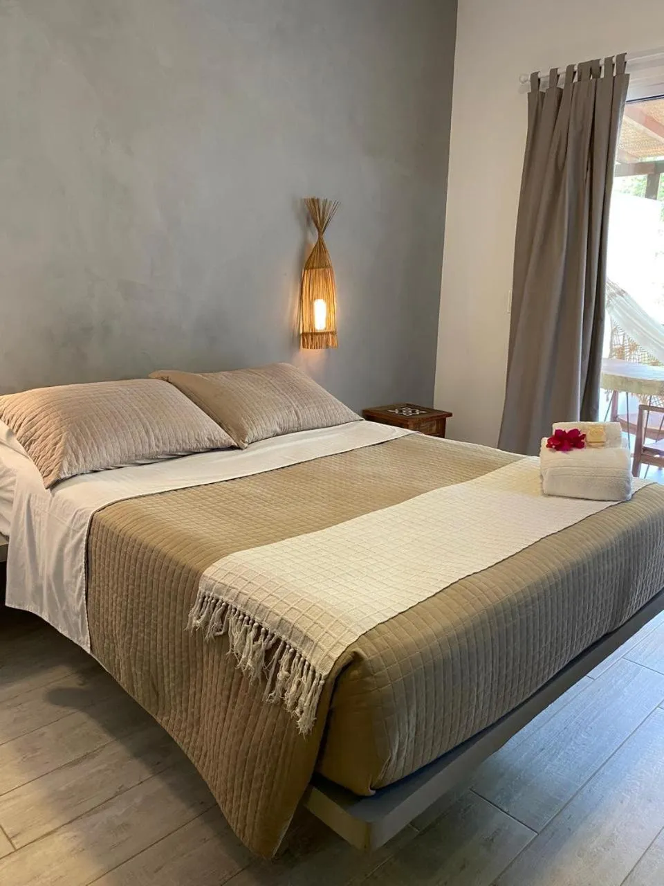 Bed in Pousada Ilha da Saudade