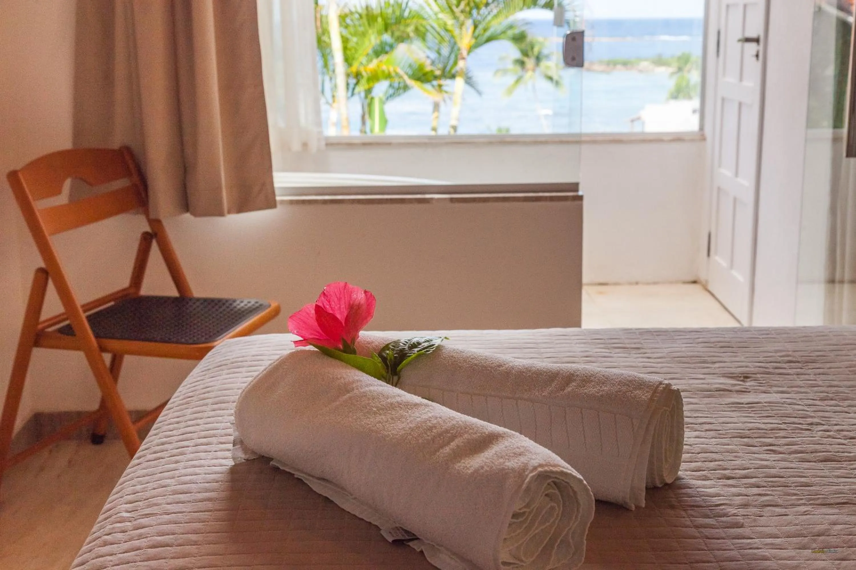 Bed in Pousada Ilha da Saudade