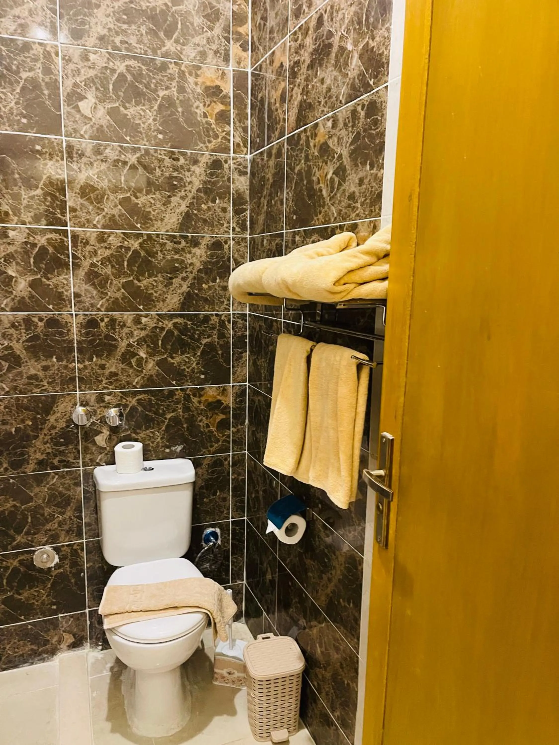 Toilet in Jewel Howard Carter Hotel