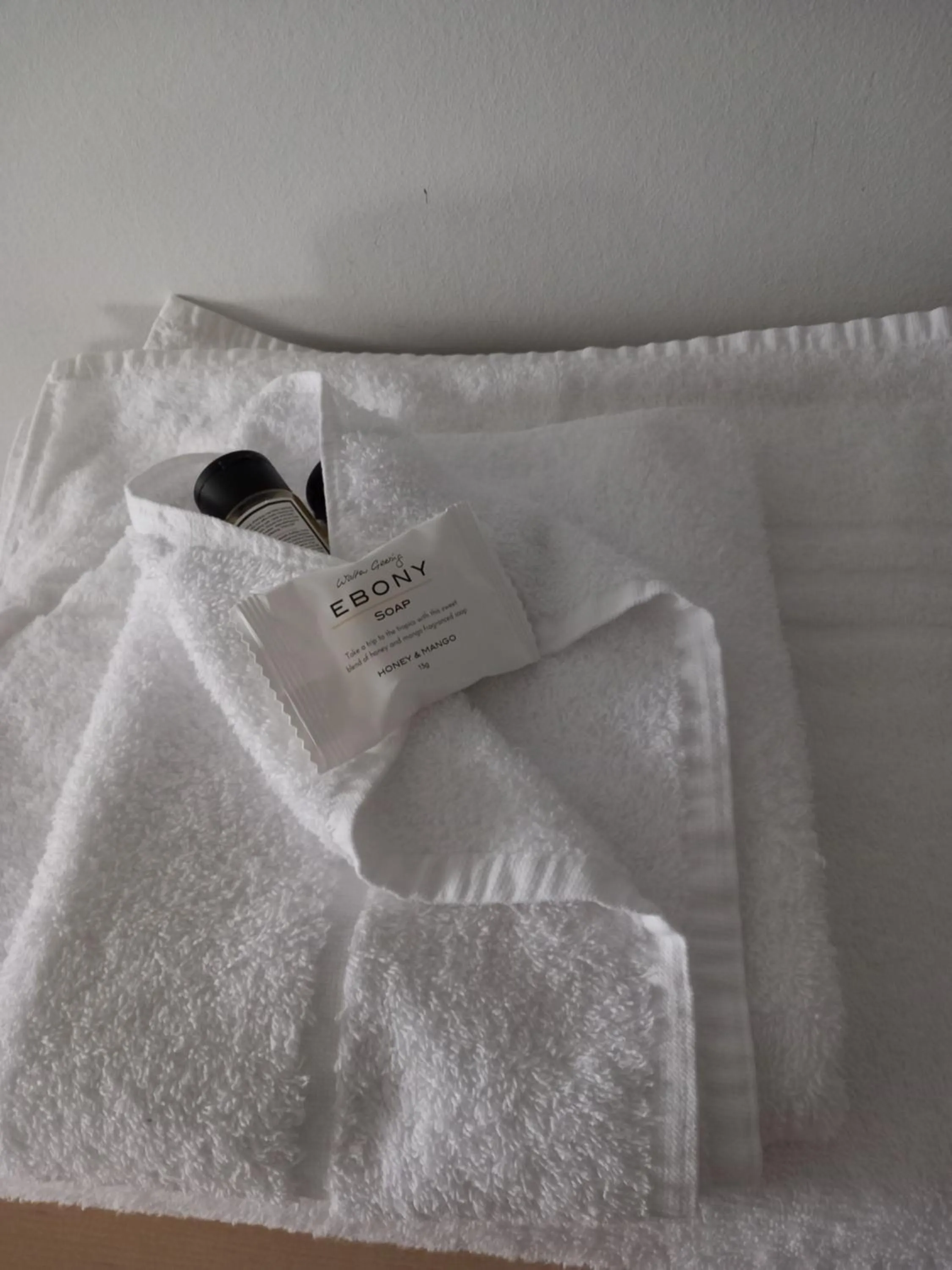 towels, Bed in Sandown Park Lodge