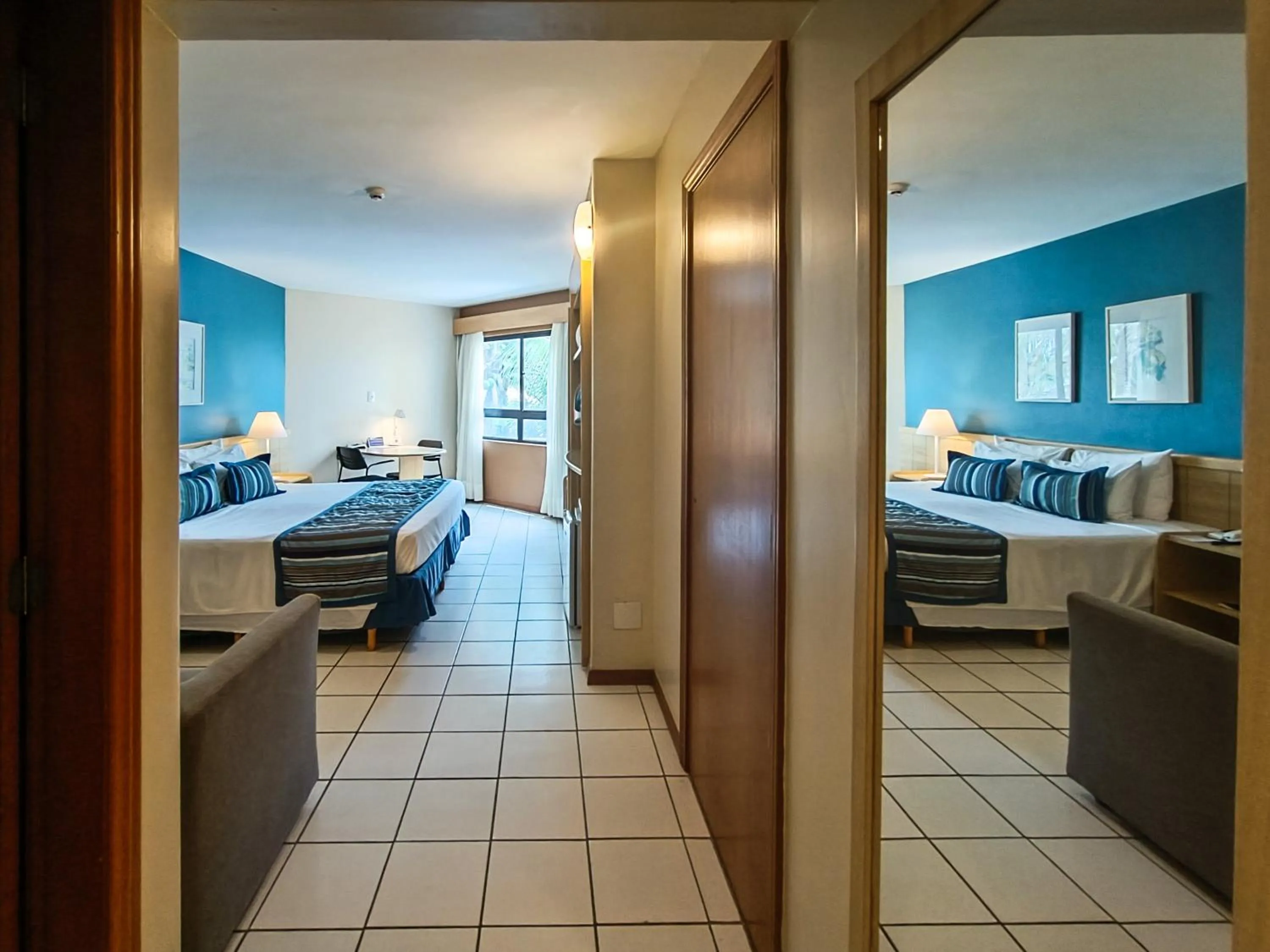 View (from property/room), Bed in Reymar Hotel Maceió