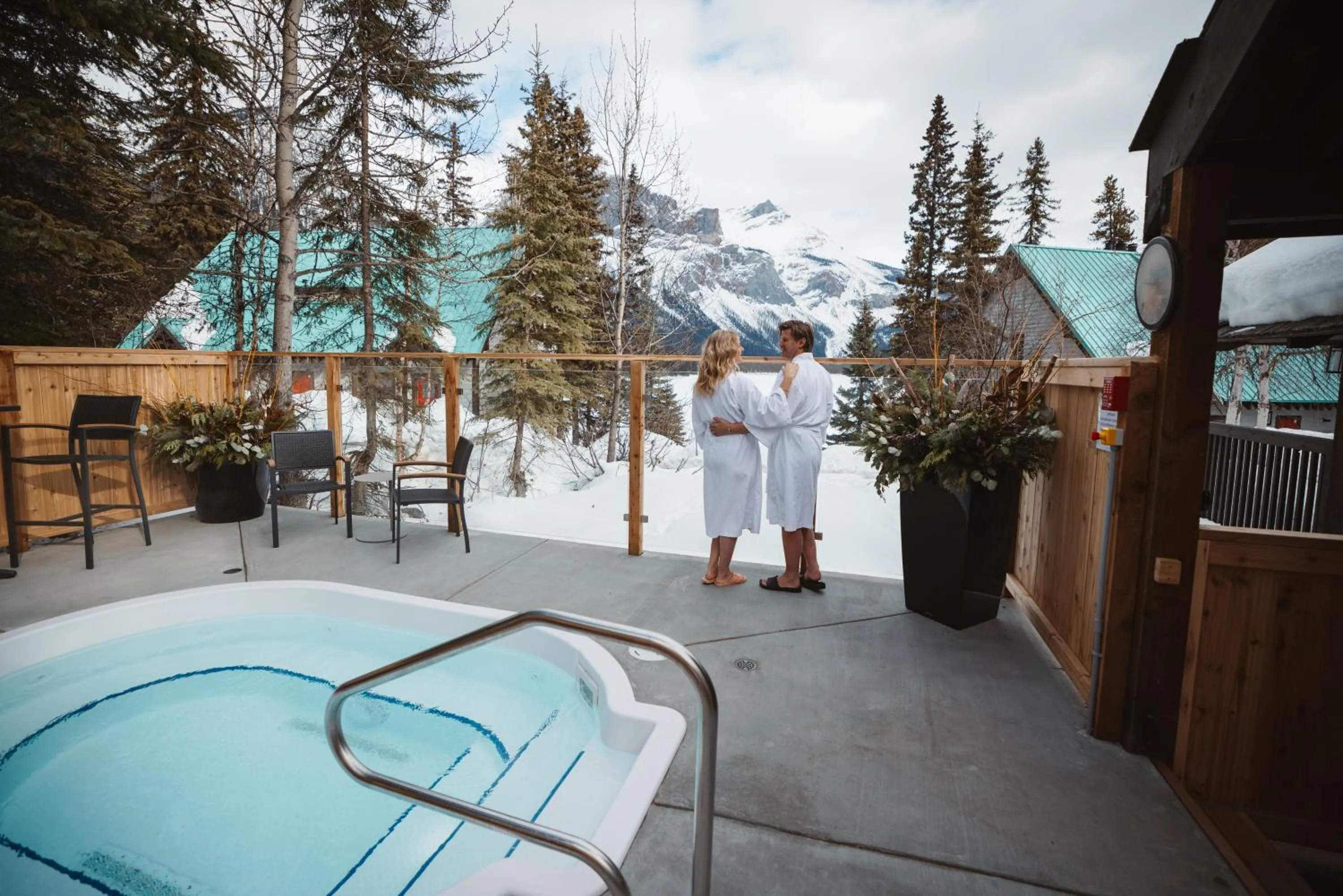 Hot Tub in Emerald Lake Lodge