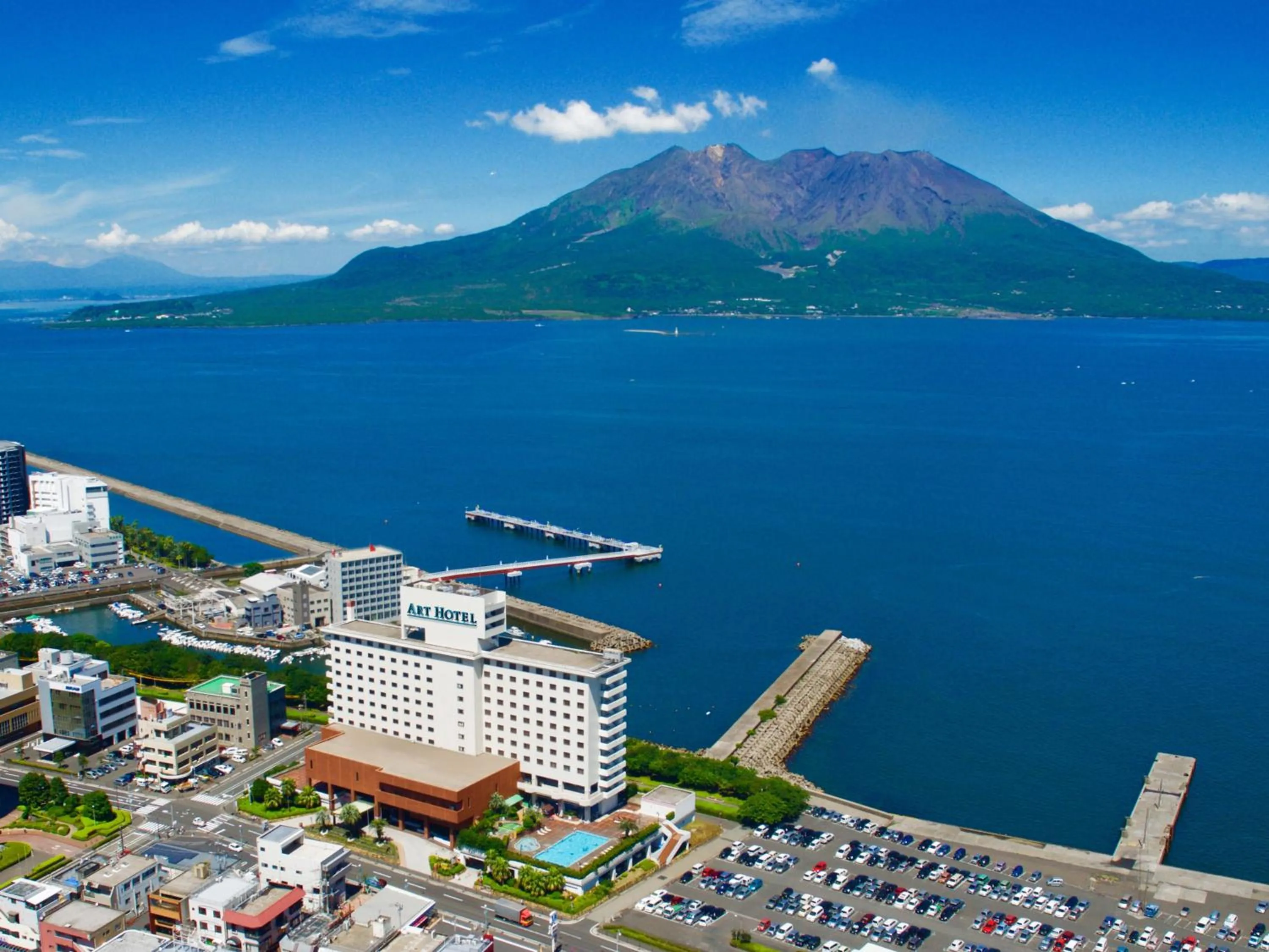 Bird's eye view in Art Hotel Kagoshima
