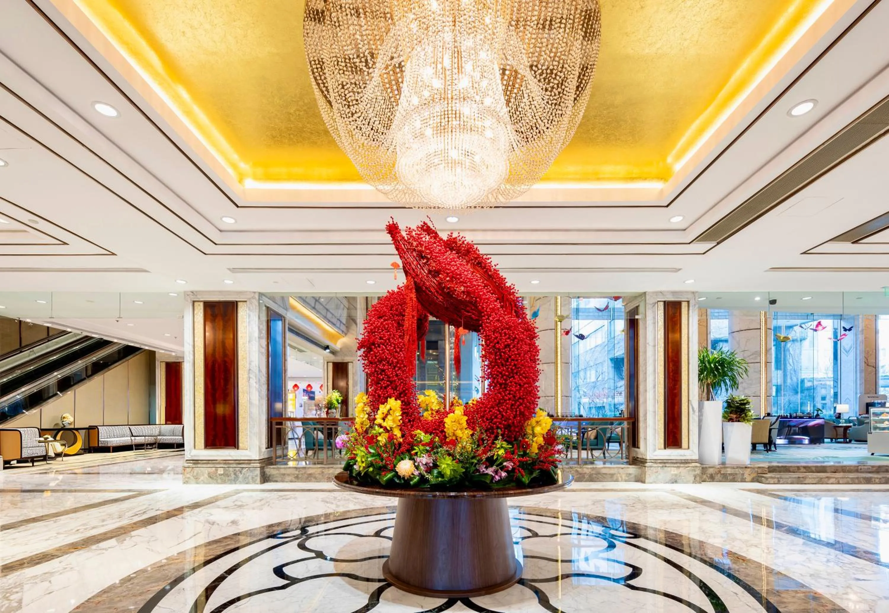 Lobby or reception in Shangri-La Dalian