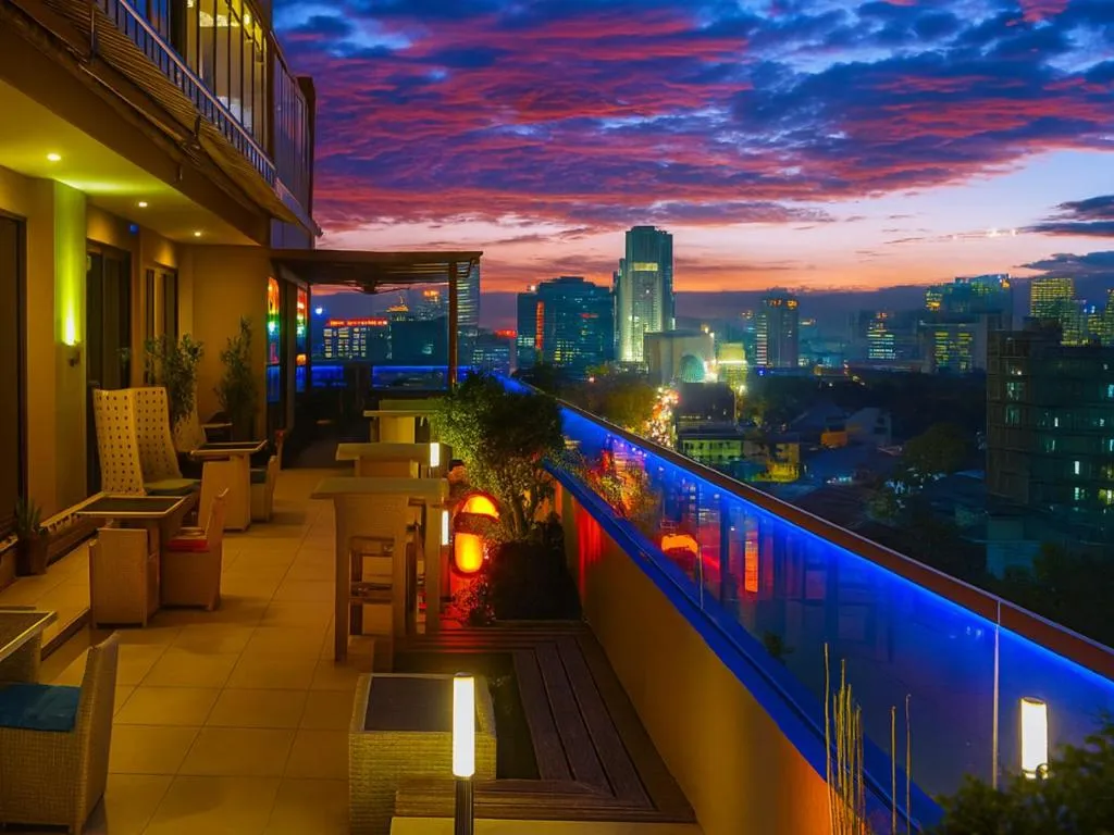 City view in Castle Peak Hotel