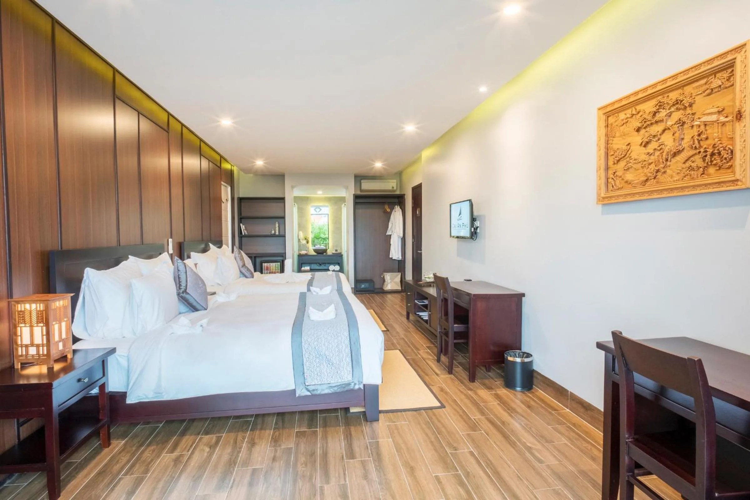 Bathroom, Bed in Dai An Phu Villa