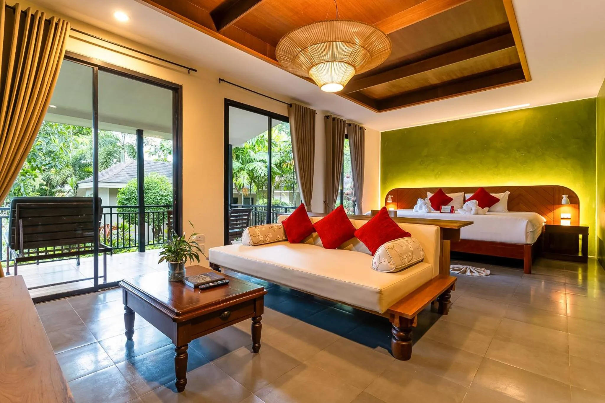 Bed in Anda Lanta Resort