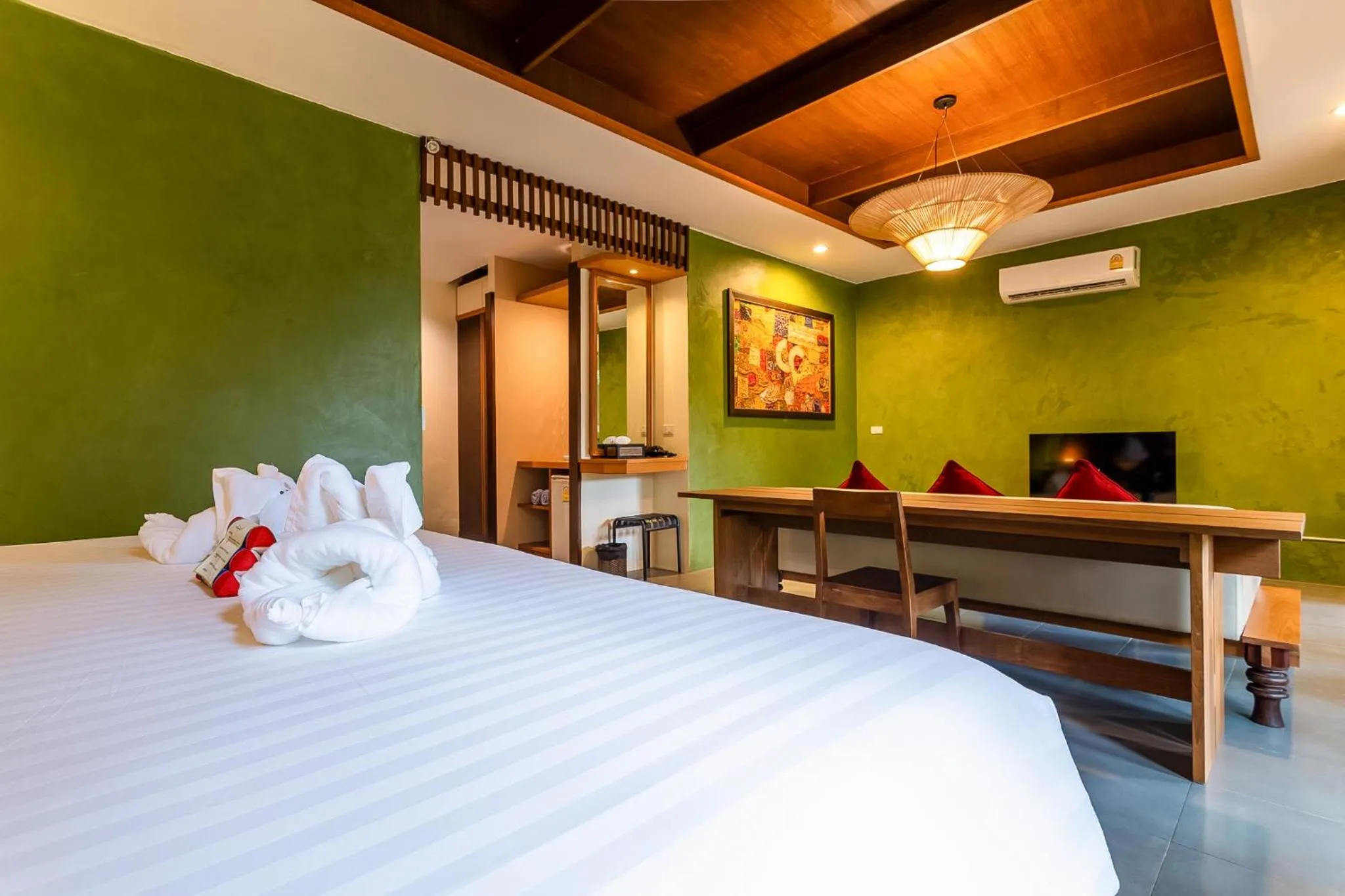 Living room, Bed in Anda Lanta Resort