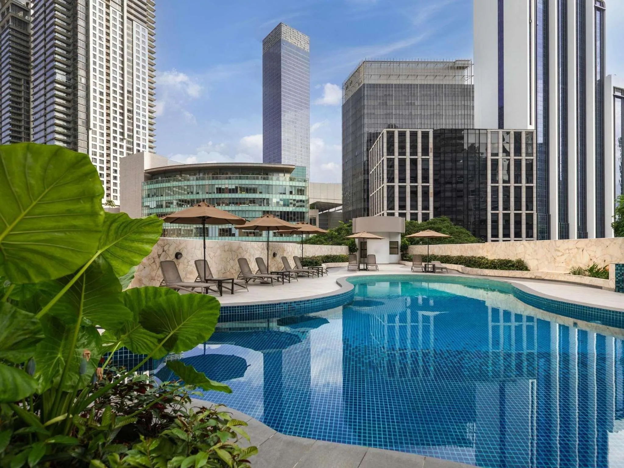 Pool view in Novotel Kuala Lumpur City Centre