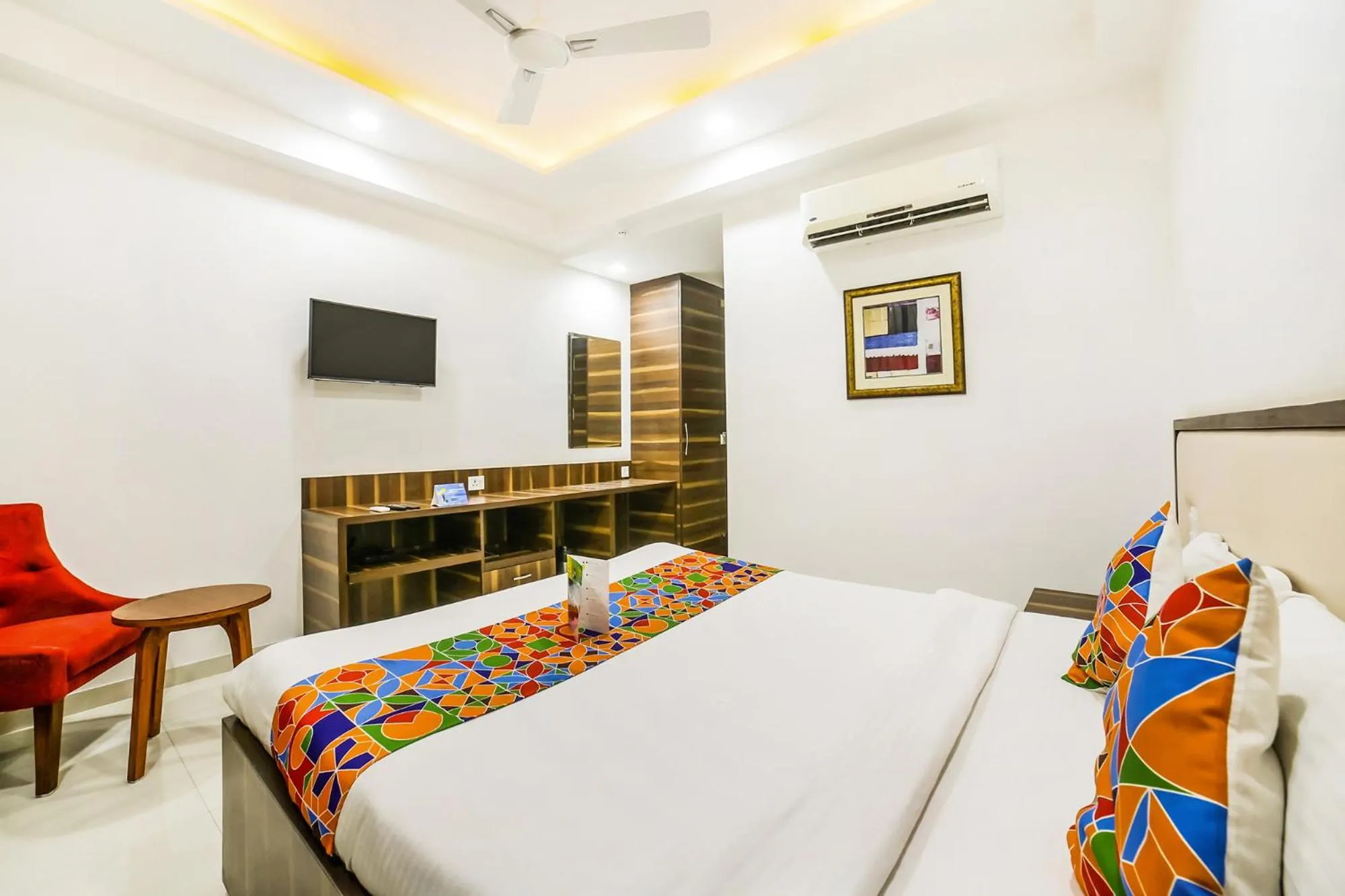 Bedroom, Bed in FabHotel Prime Sapphire Inn