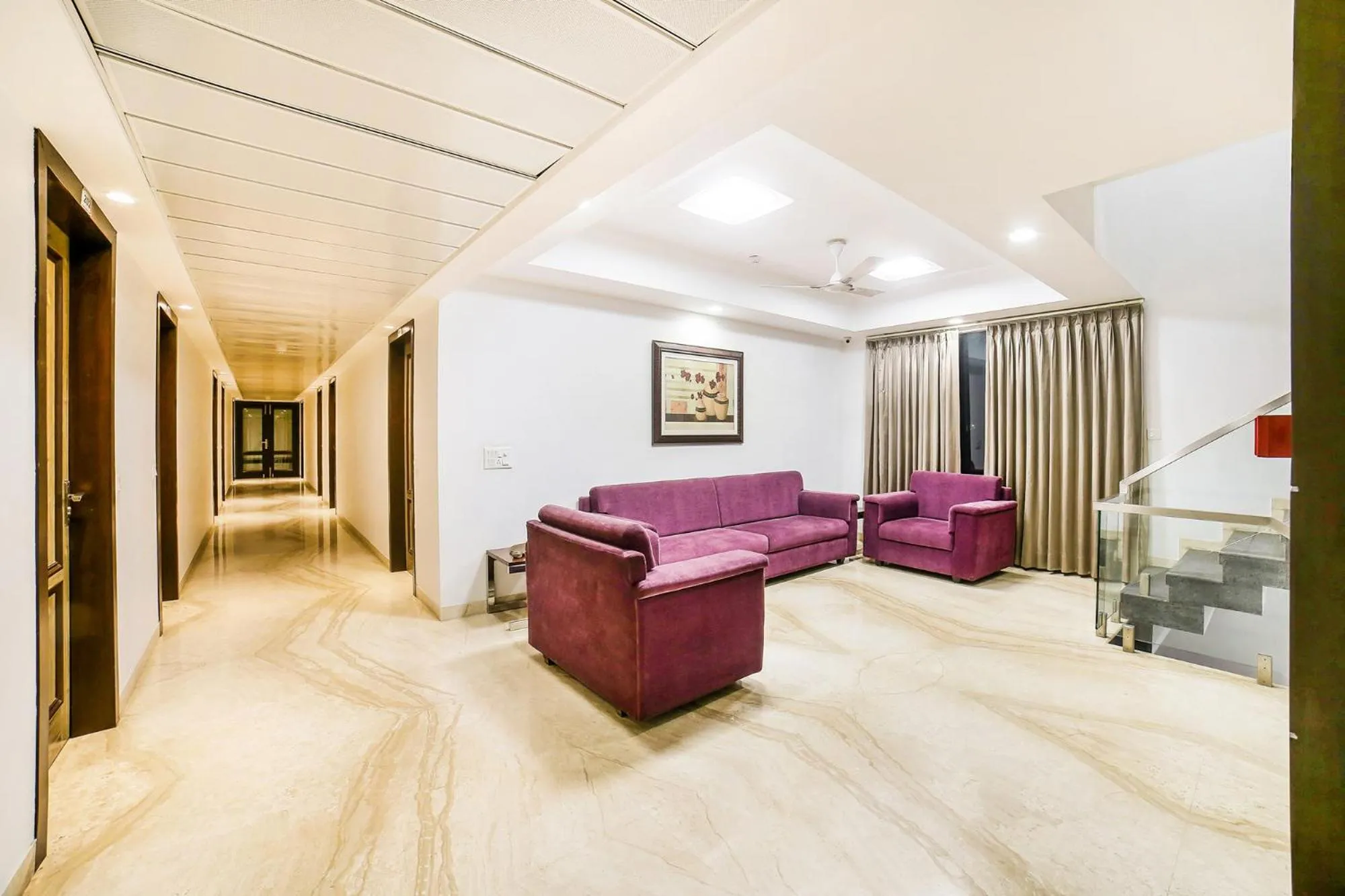 Seating area in FabHotel Prime Sapphire Inn