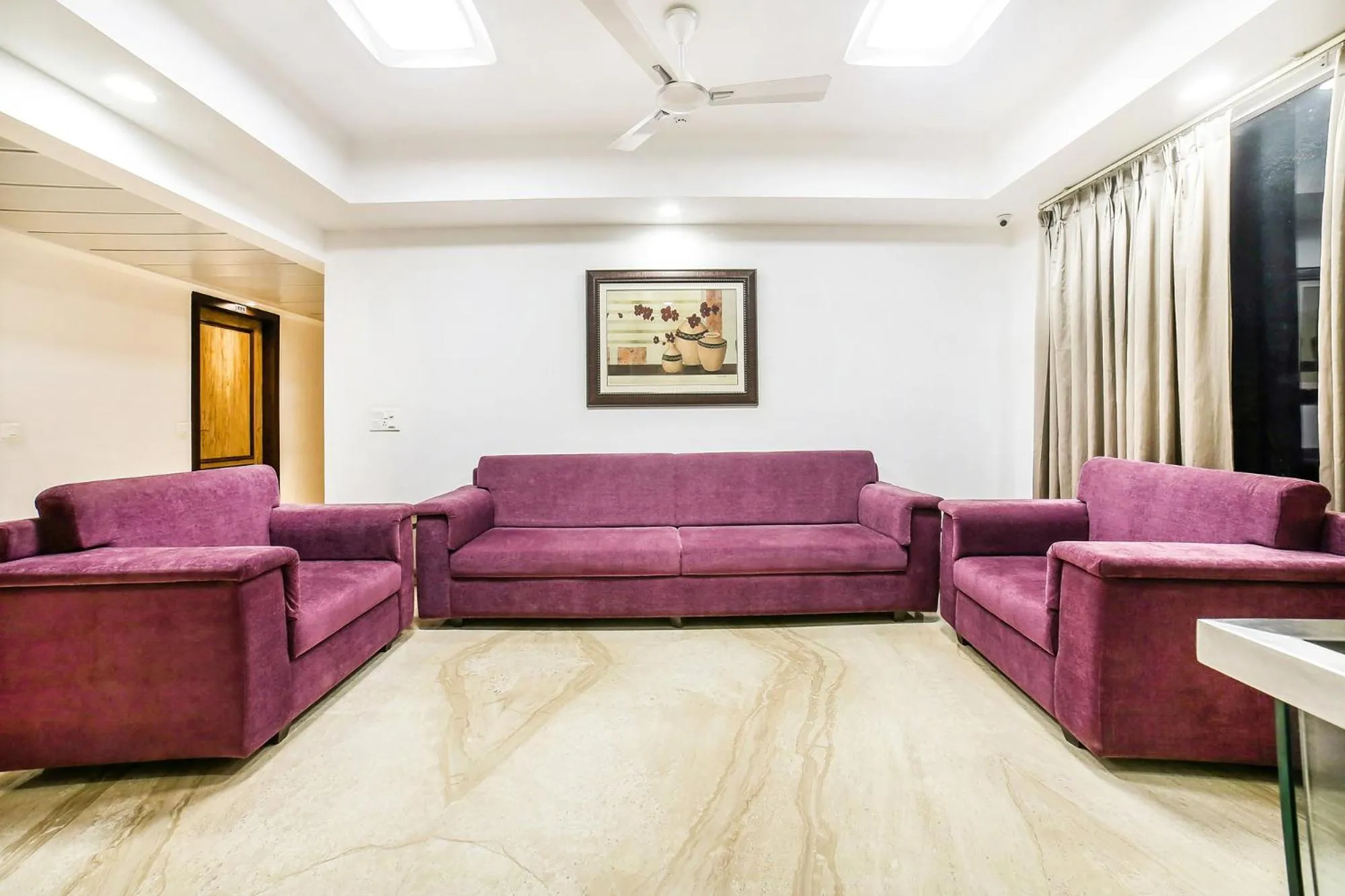 Seating area in FabHotel Prime Sapphire Inn