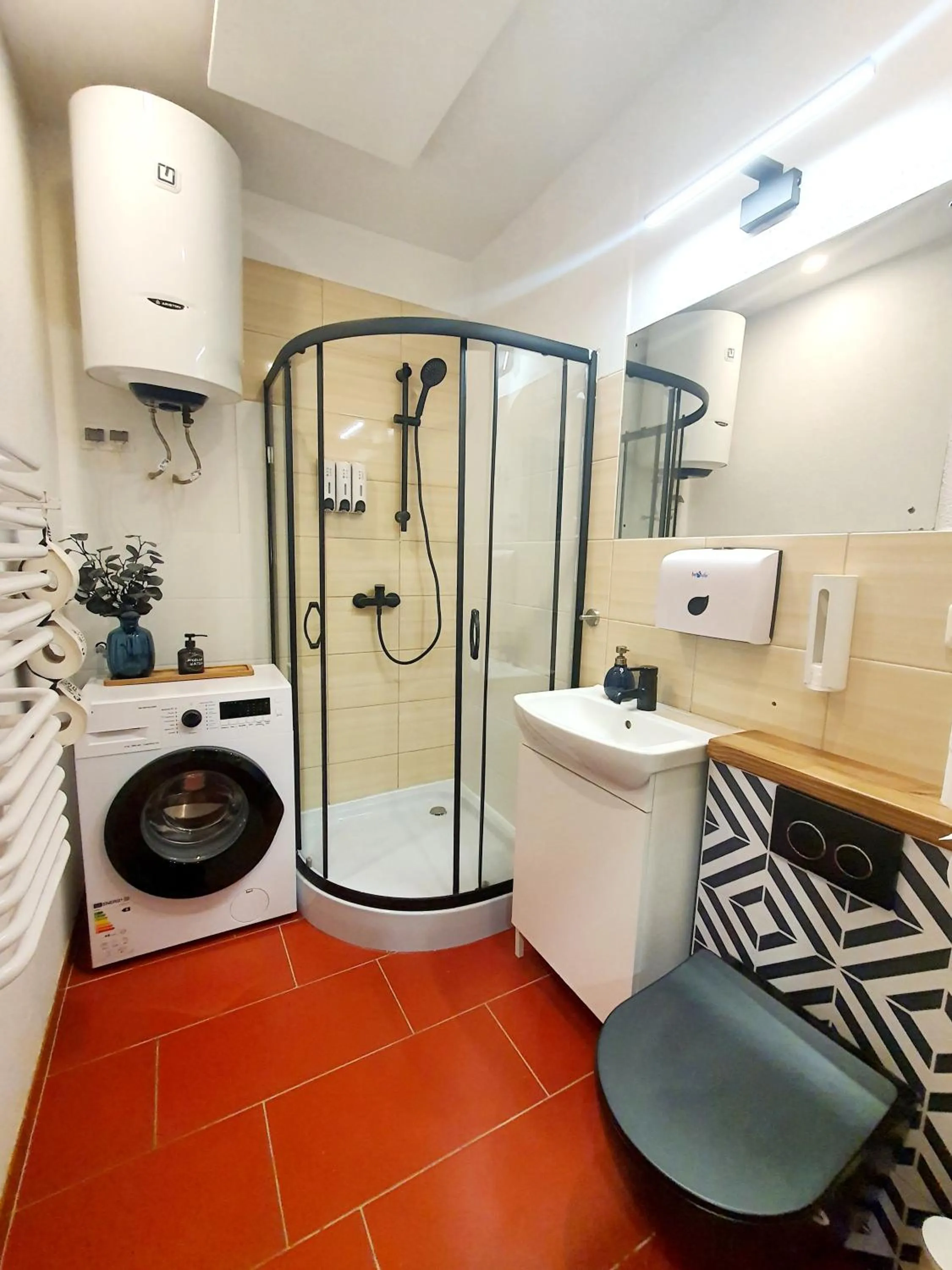 Shower in Master Corner Apartment