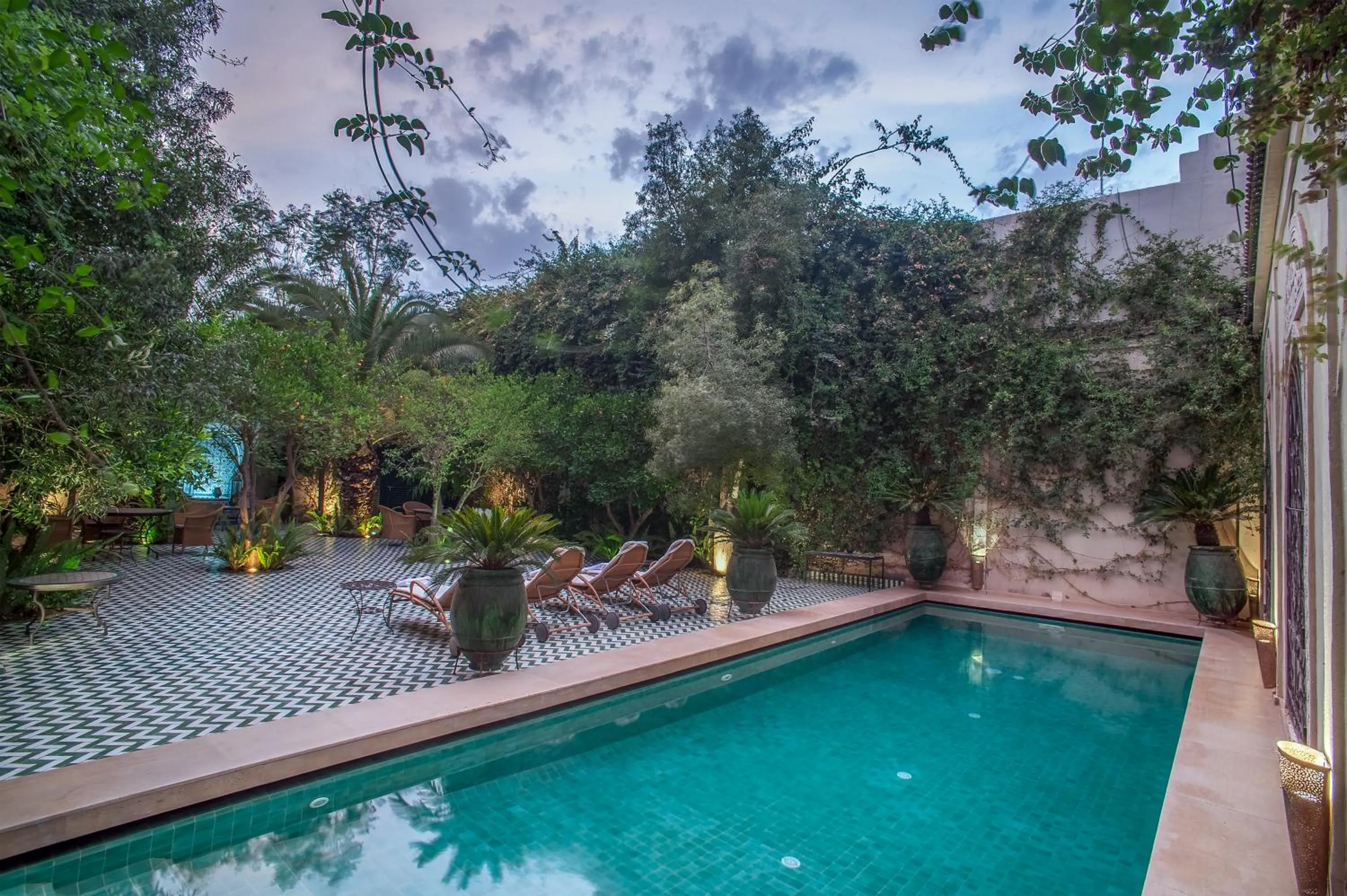 Garden in Riad & Spa Laurence Olivier