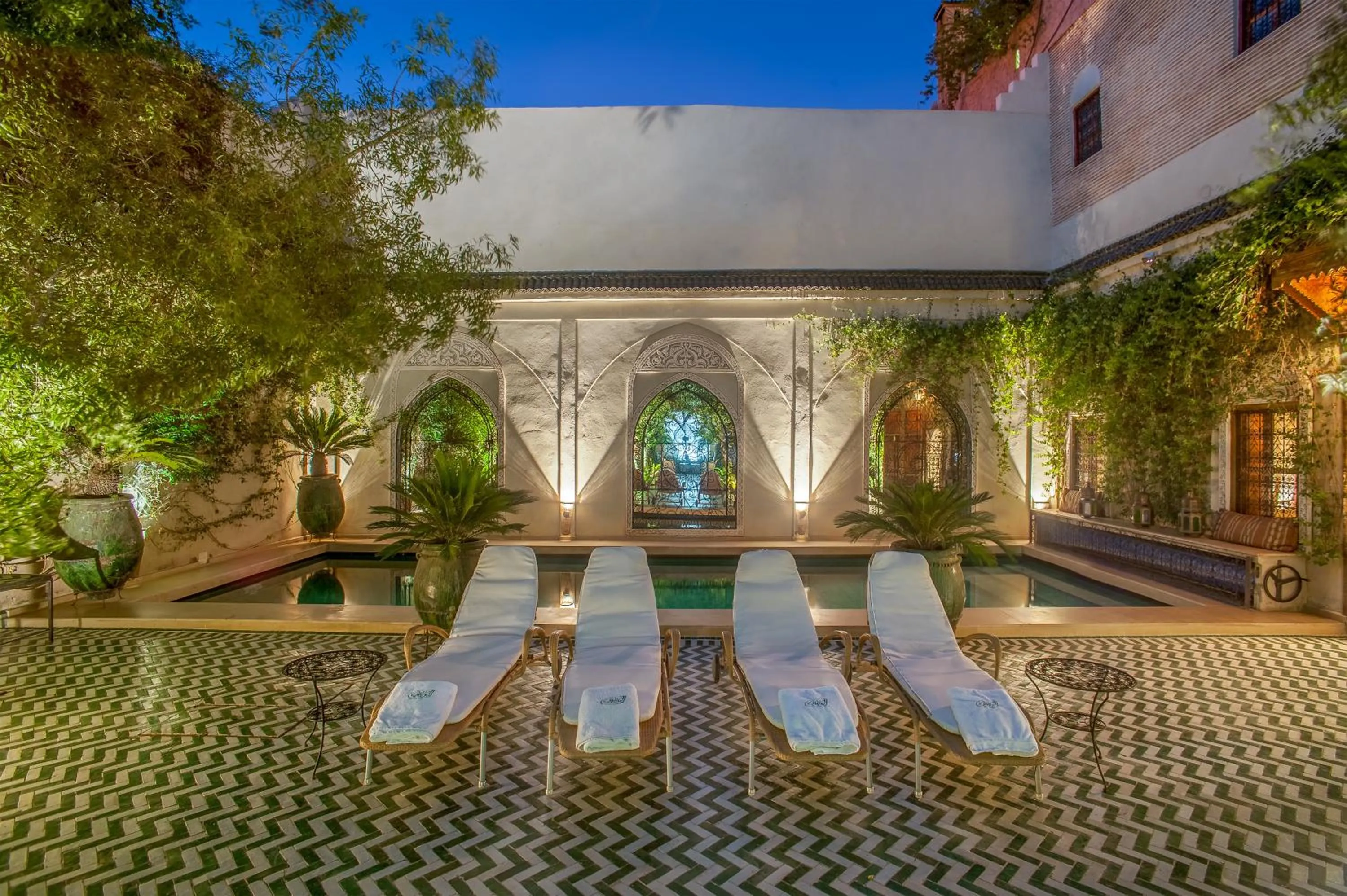 Area and facilities in Riad & Spa Laurence Olivier