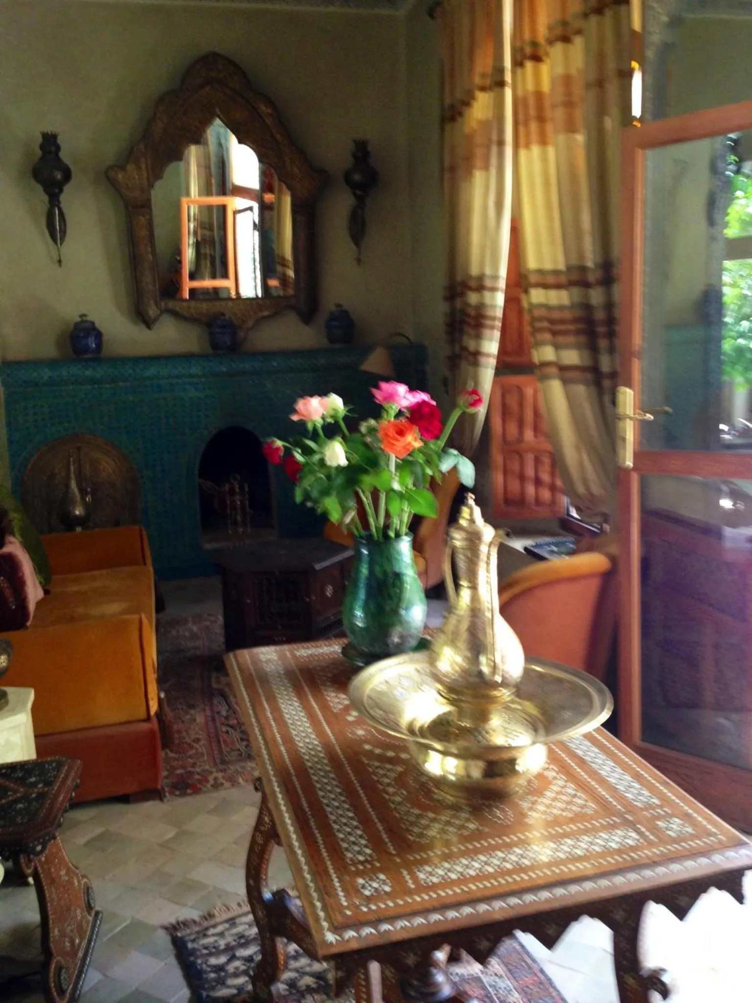 Decorative detail in Riad & Spa Laurence Olivier