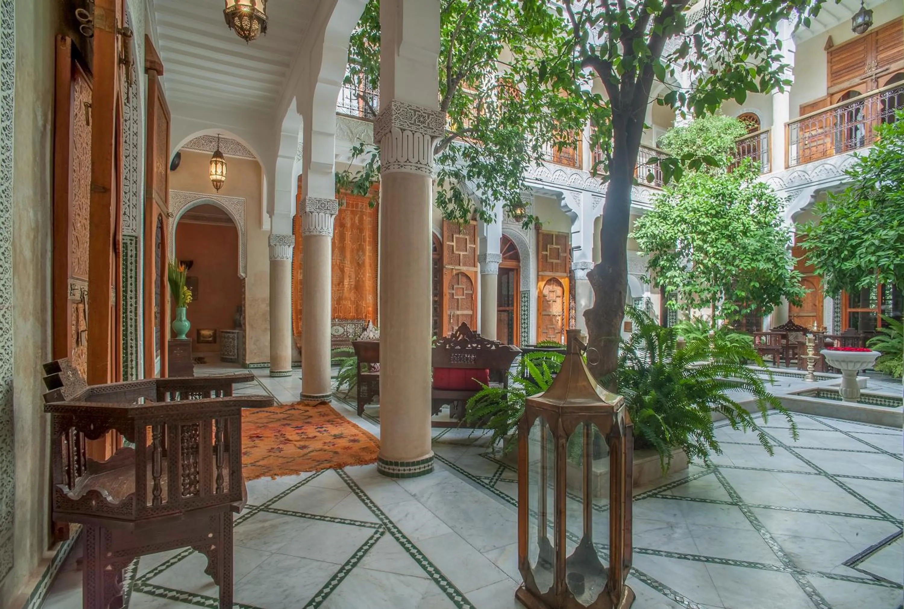 Patio in Riad & Spa Laurence Olivier