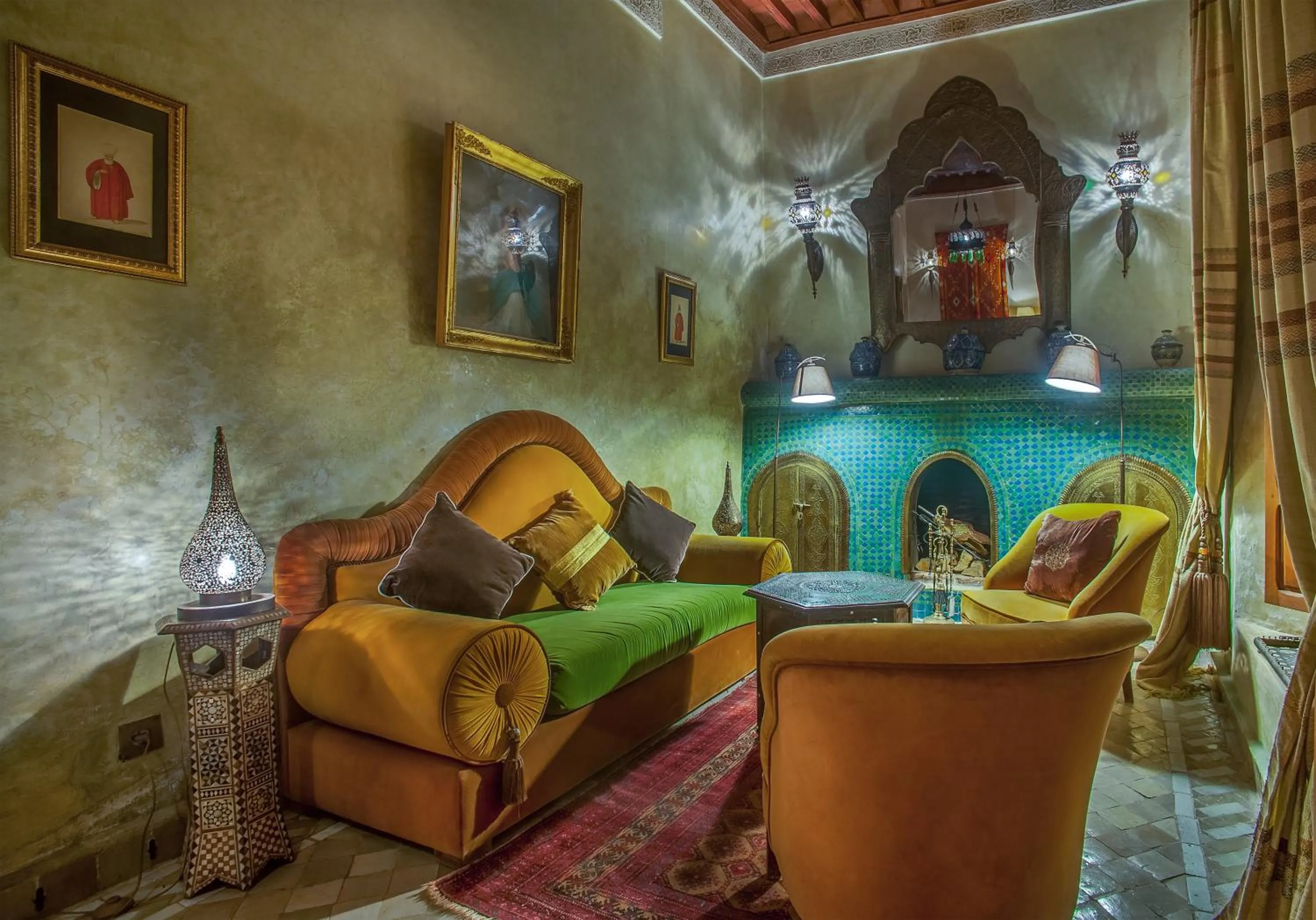 Lounge or bar in Riad & Spa Laurence Olivier