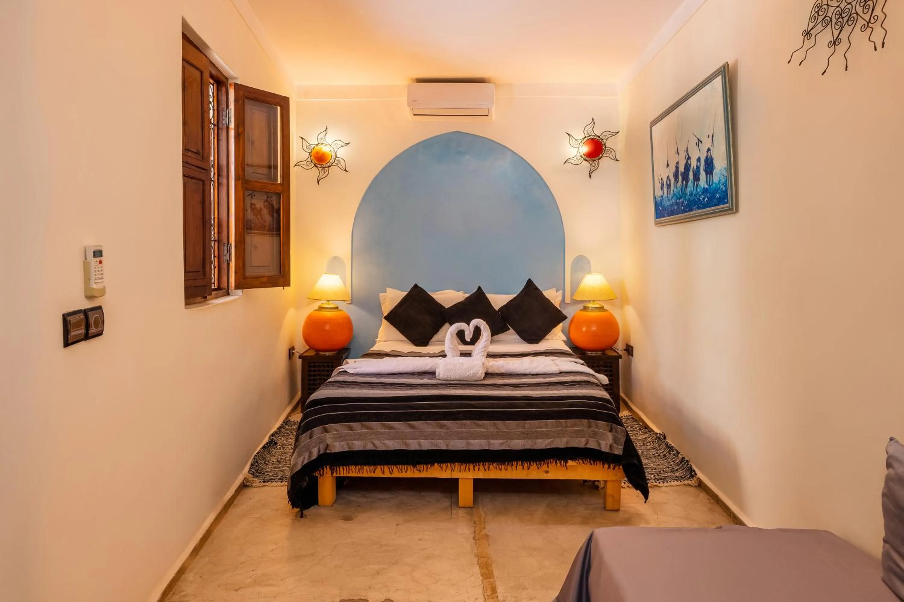 Bed in Riad Sidi Mimoune & Spa