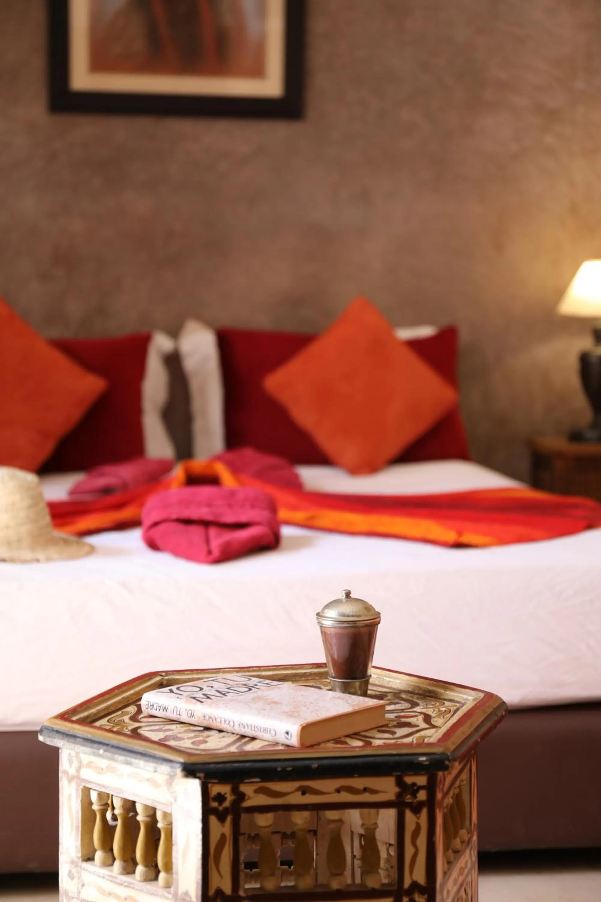 Bed in Riad Sidi Mimoune & Spa