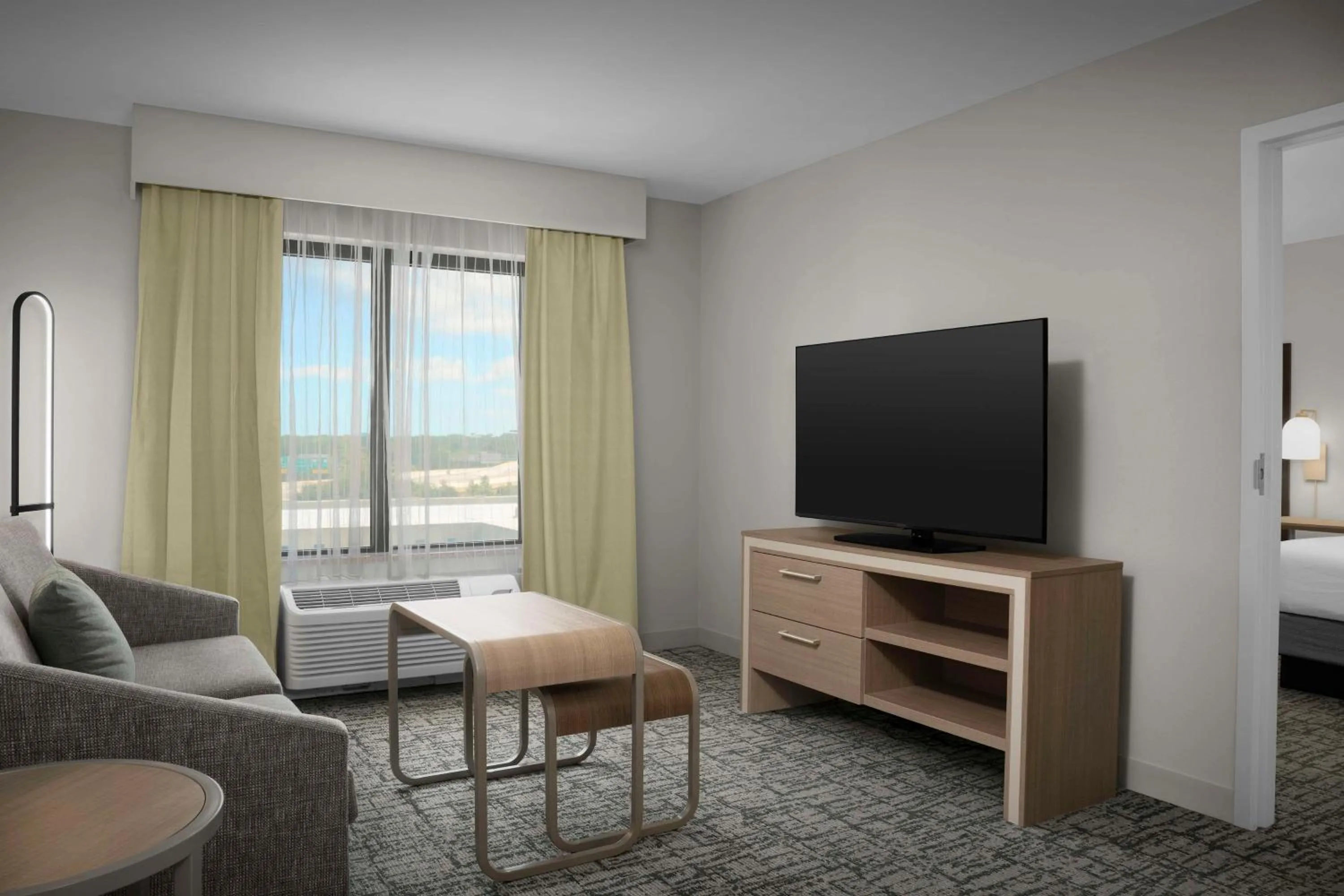 TV and multimedia, Bed in Homewood Suites by Hilton Jacksonville-Downtown/Southbank