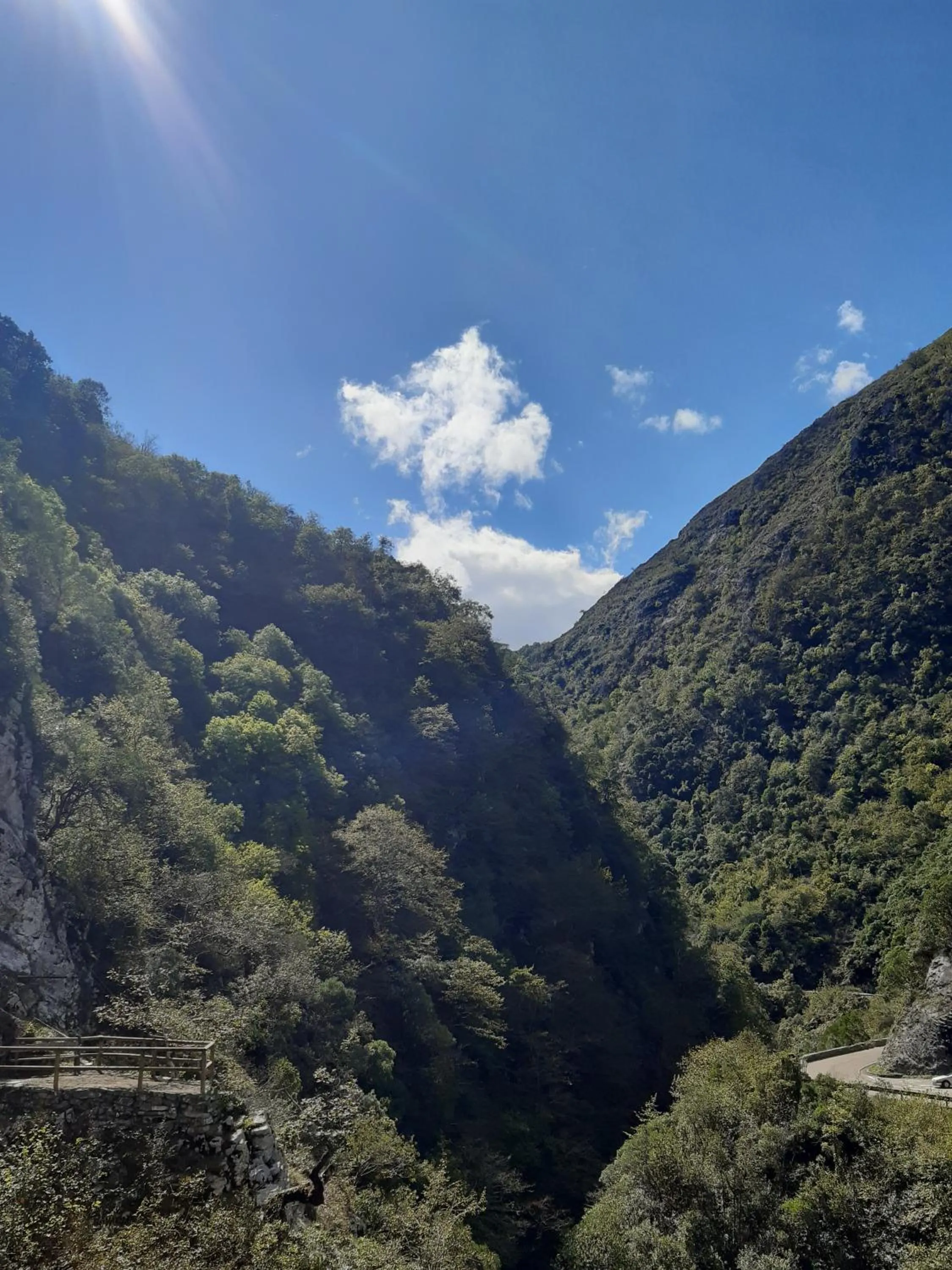 Mountain view in Hotel Puente Vidosa