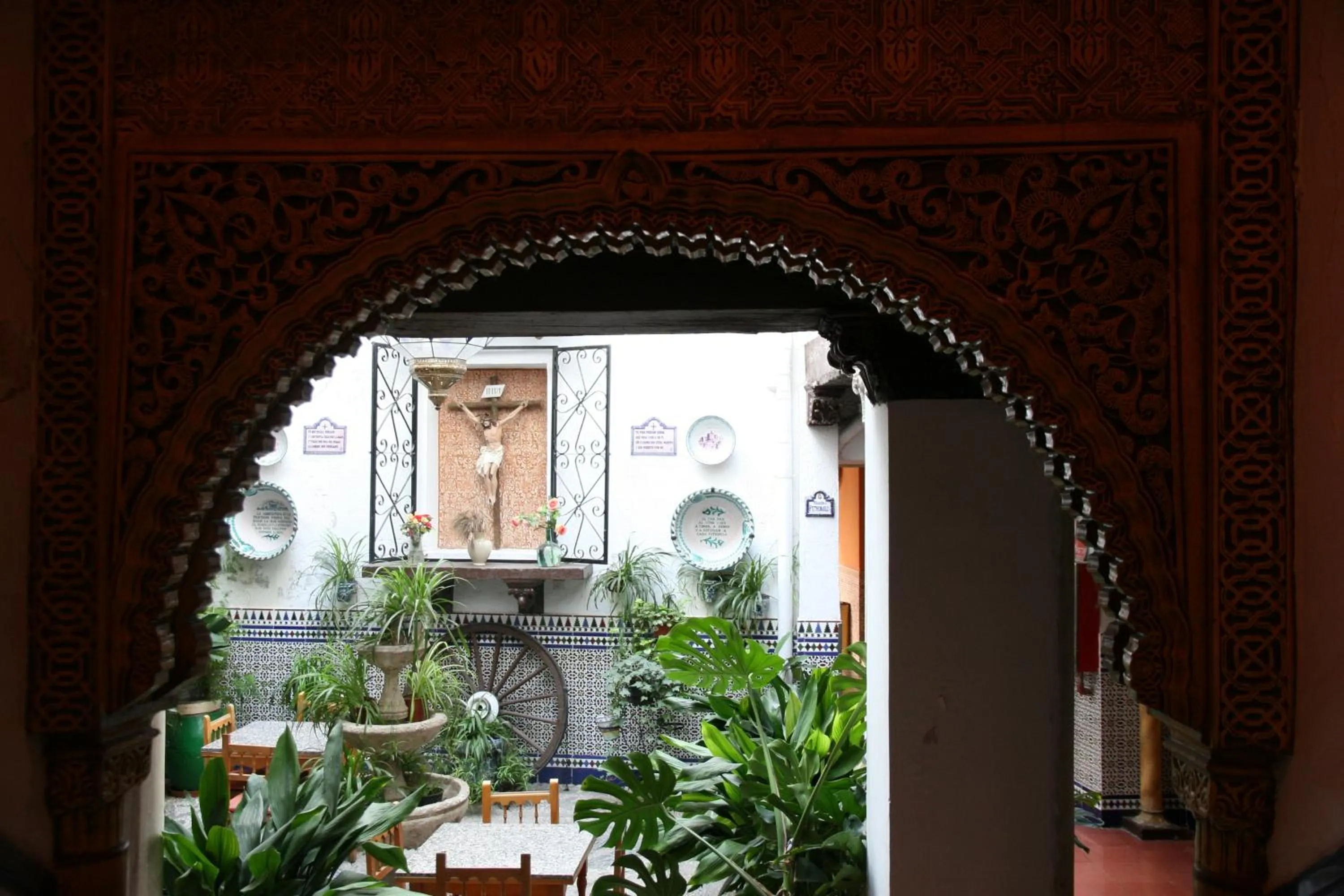 Patio in Pensión San Joaquín