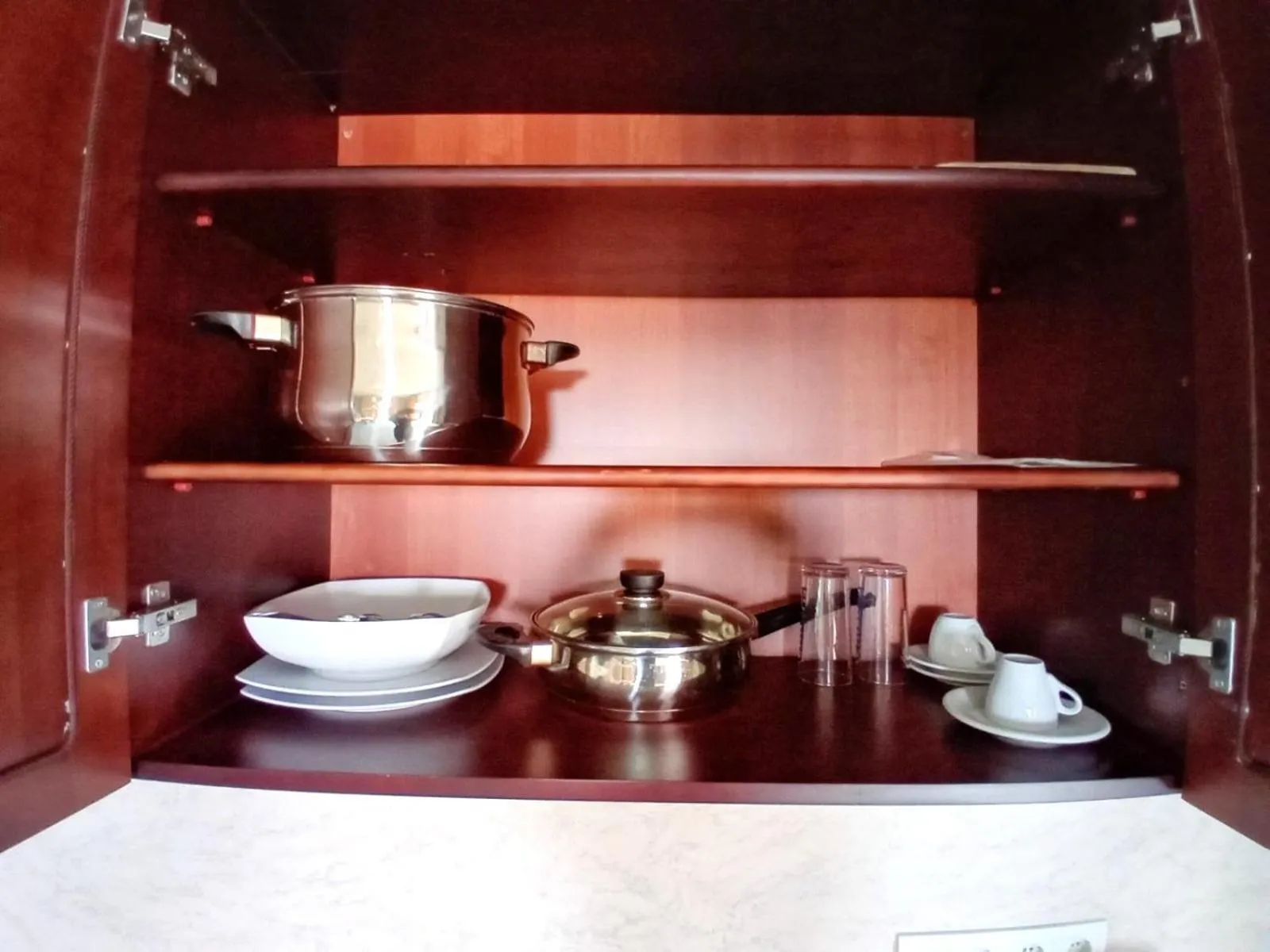 Kitchen or kitchenette in Twins Palace ApartHotel