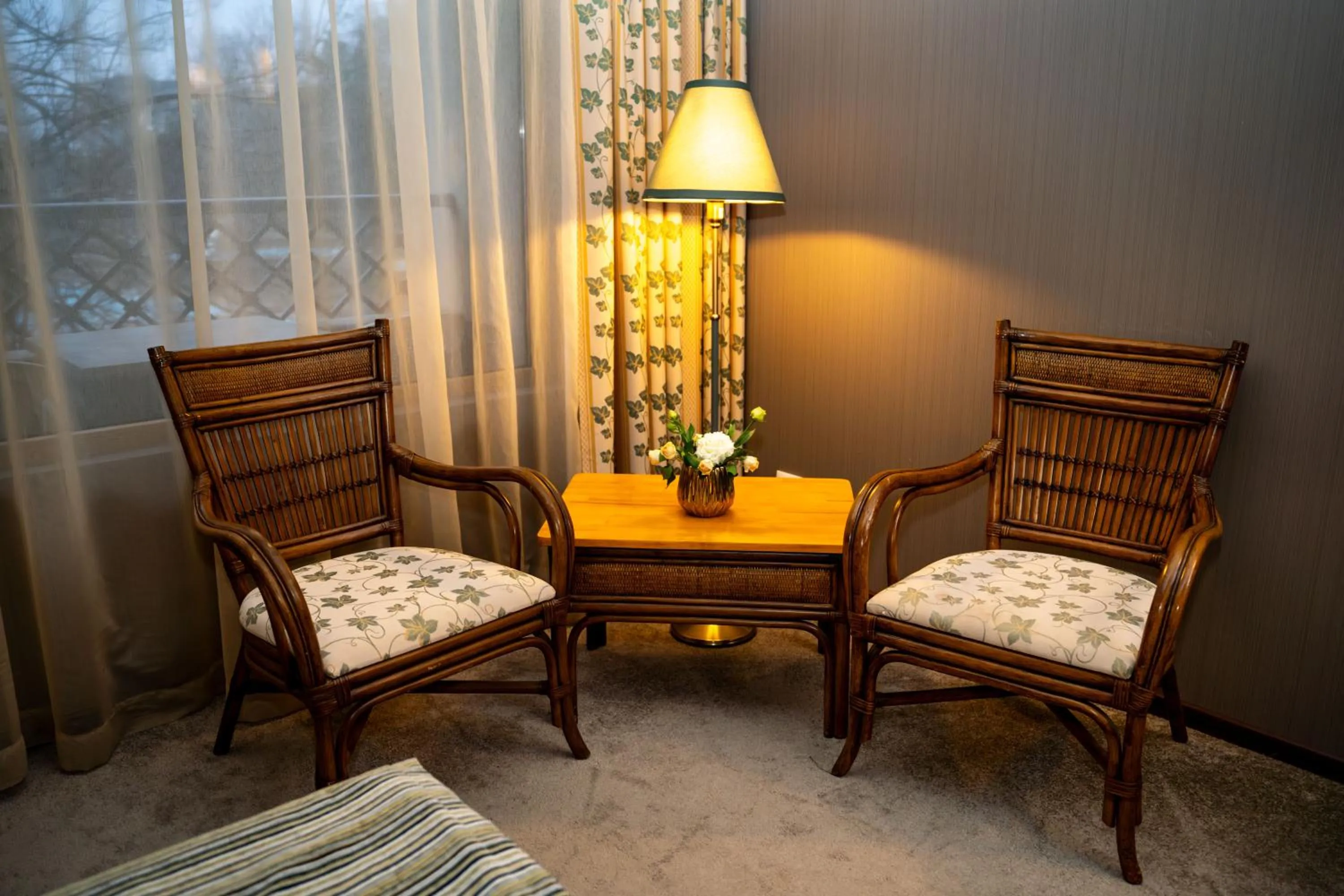 Seating area in Drustar Hotel