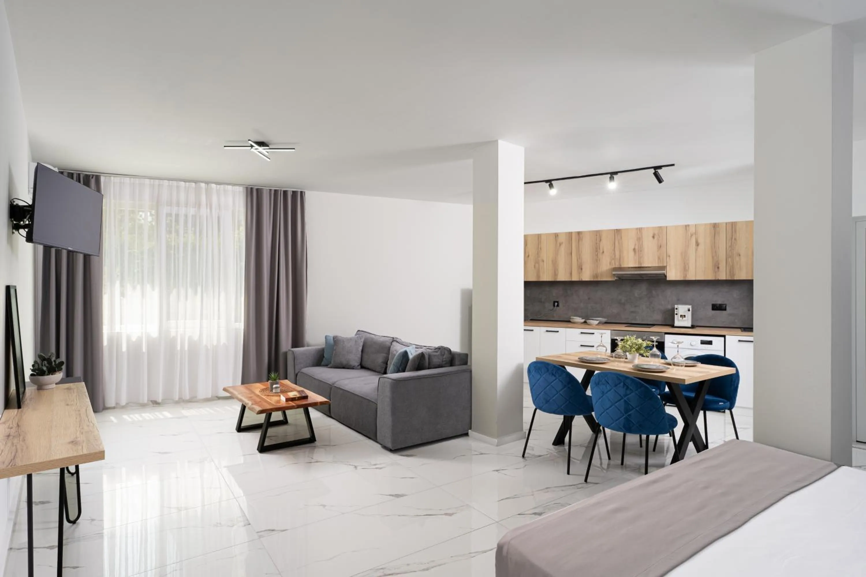 Bed in Семеен хотел Golden Place