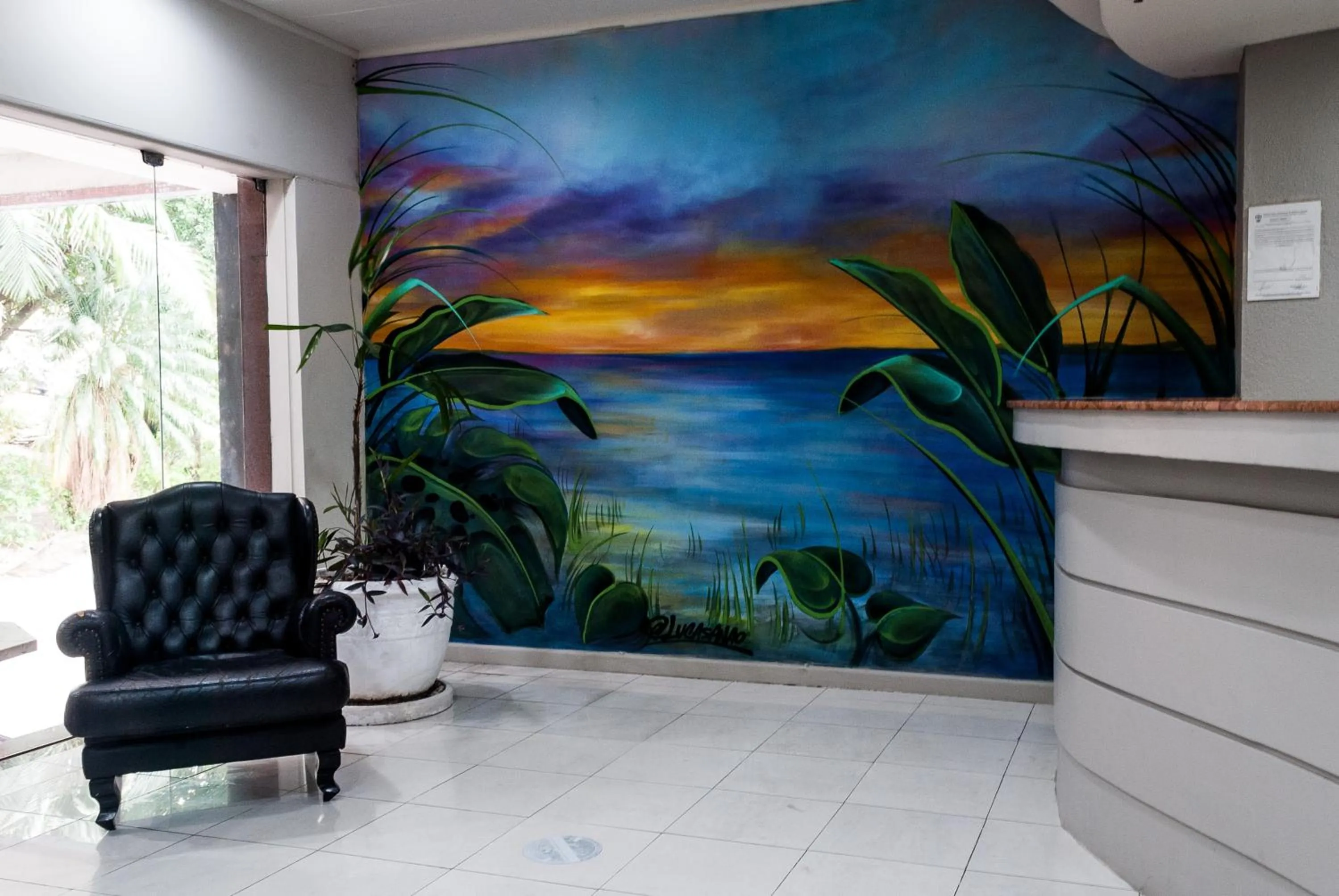 Lobby or reception in Master Grande Hotel - Próximo ao Palácio do Governo