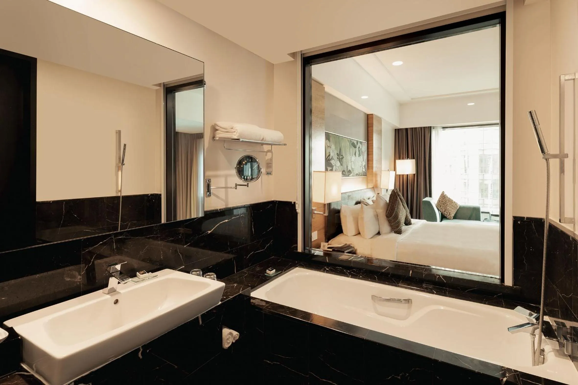 Bathroom, Bed in Impiana KLCC Hotel