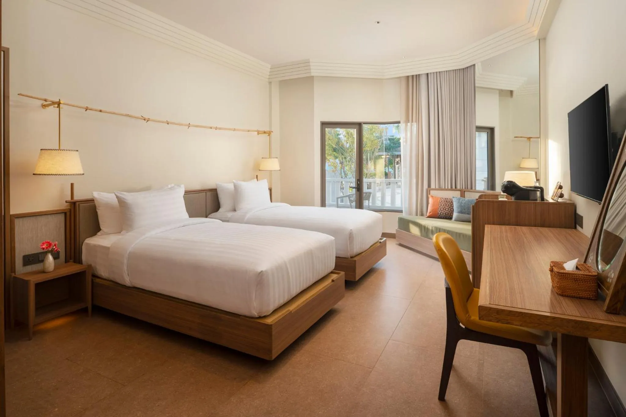 Bed in Aonang Villa Resort l Lifestyle Beachfront Resort