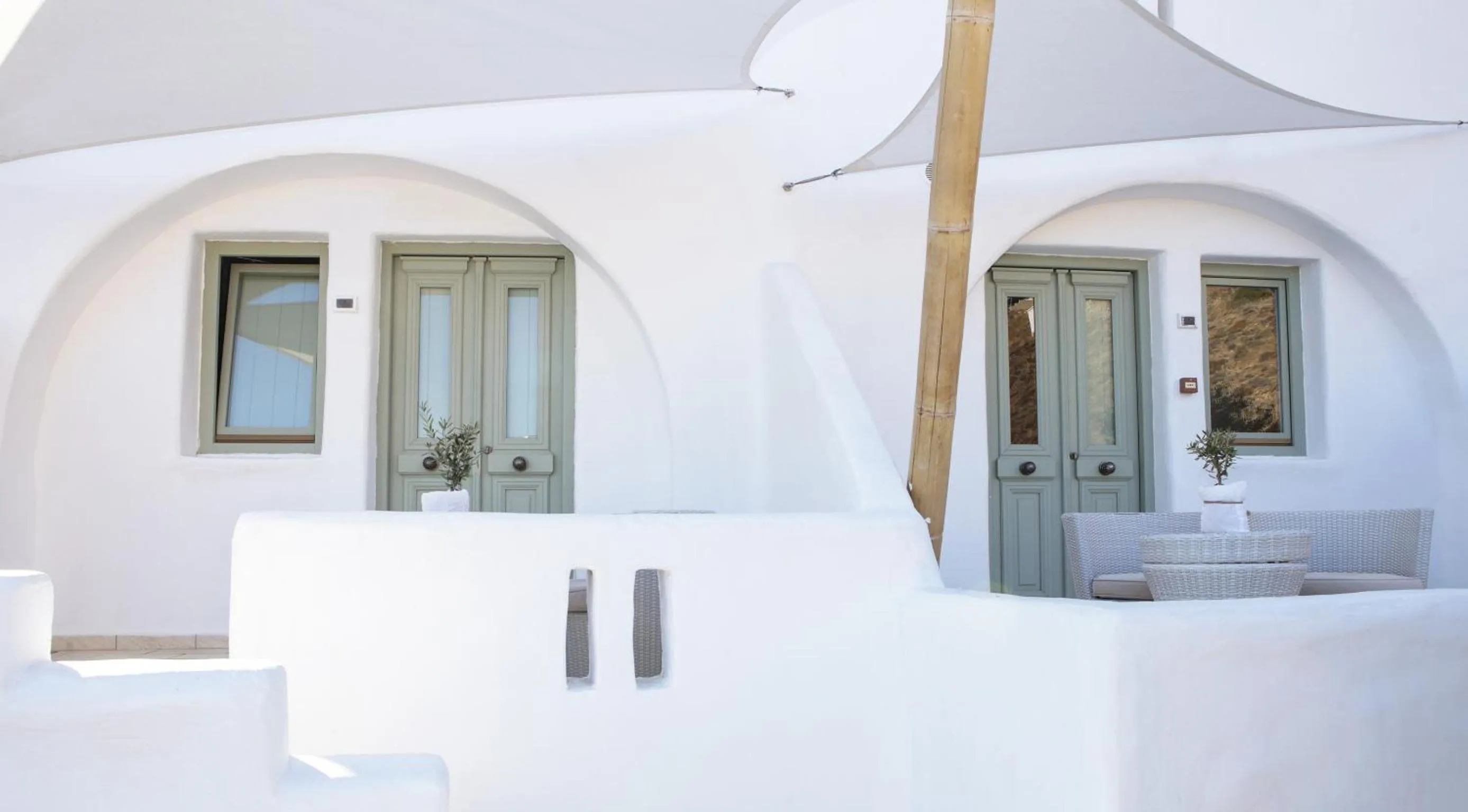 Balcony/Terrace, Bed in Pylaia Boutique Hotel & Spa