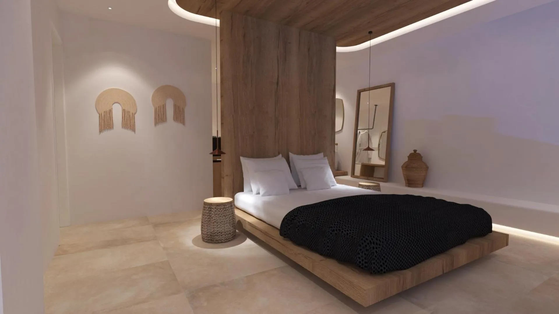 View (from property/room), Bed in Pylaia Boutique Hotel & Spa