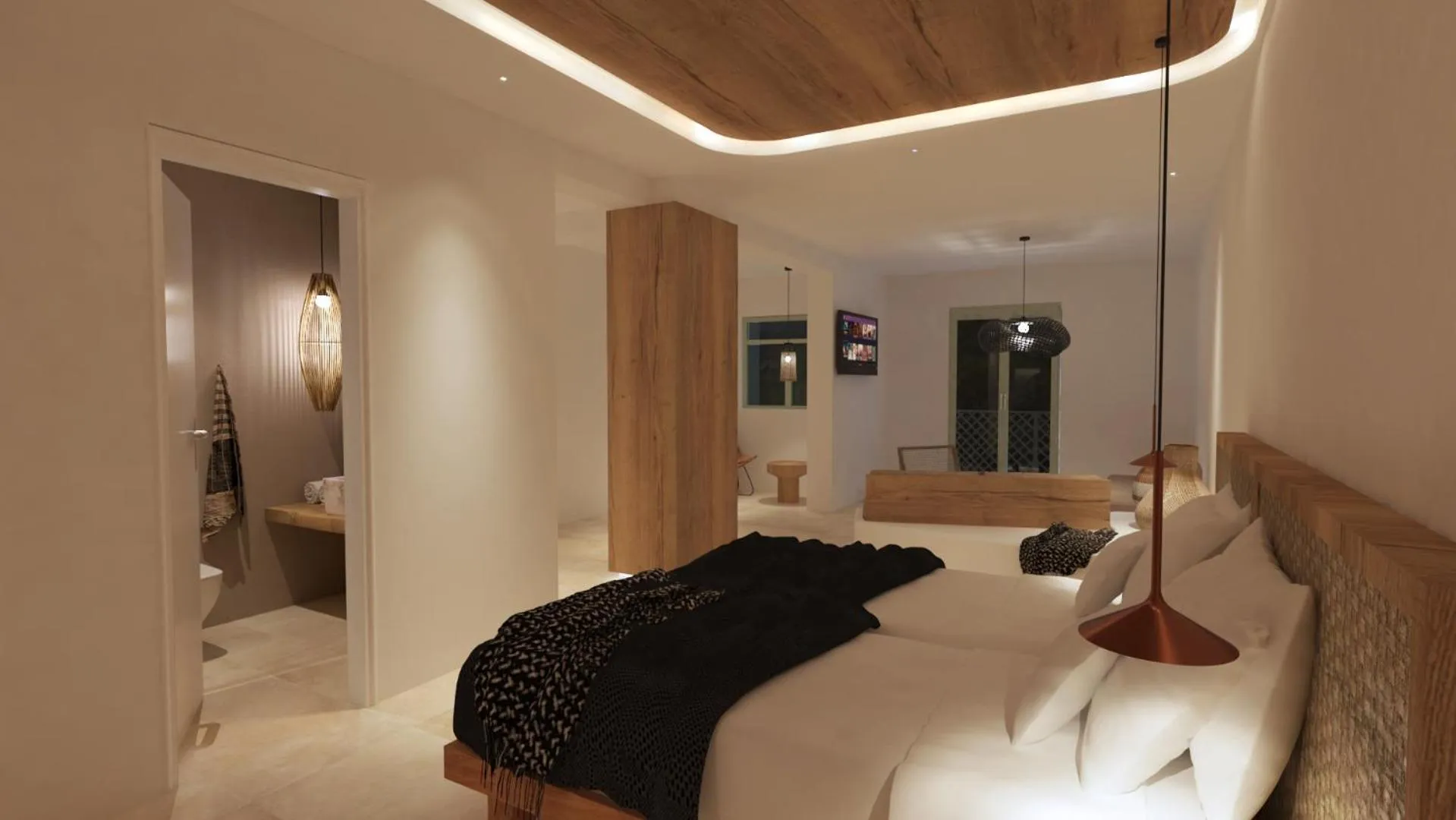 TV and multimedia, Bed in Pylaia Boutique Hotel & Spa