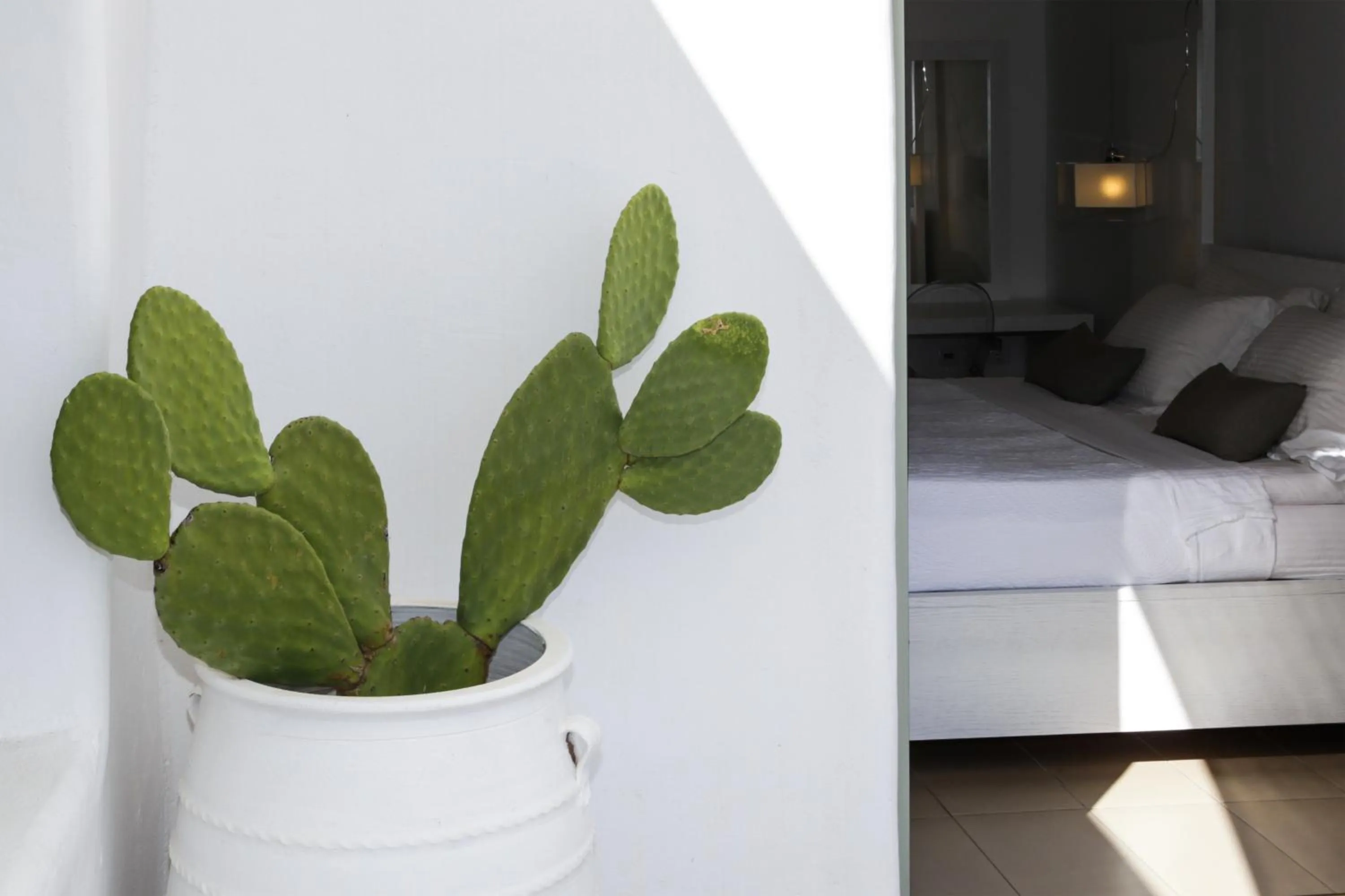 Balcony/Terrace, Bed in Pylaia Boutique Hotel & Spa