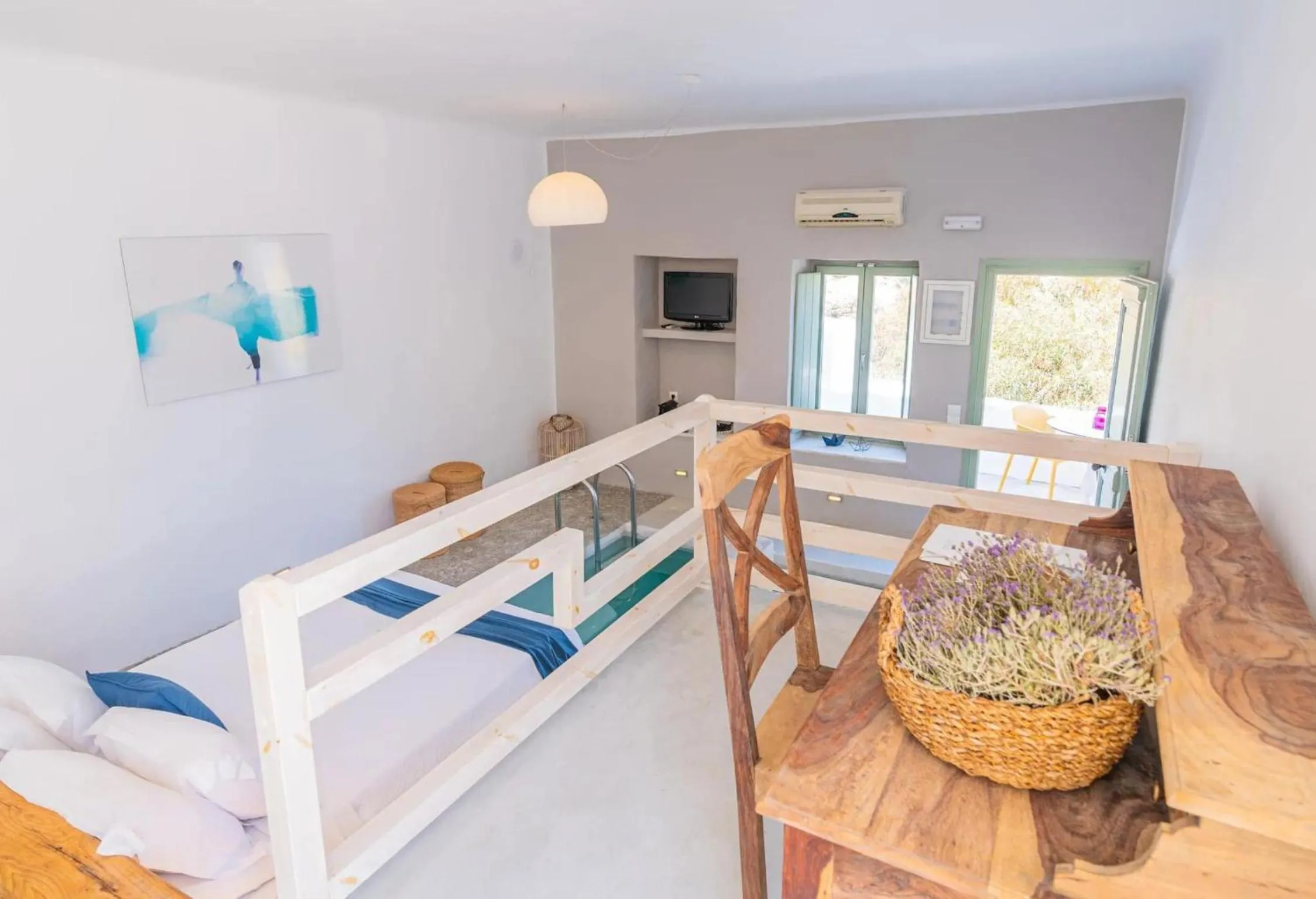 Seating area, Bed in Pylaia Boutique Hotel & Spa