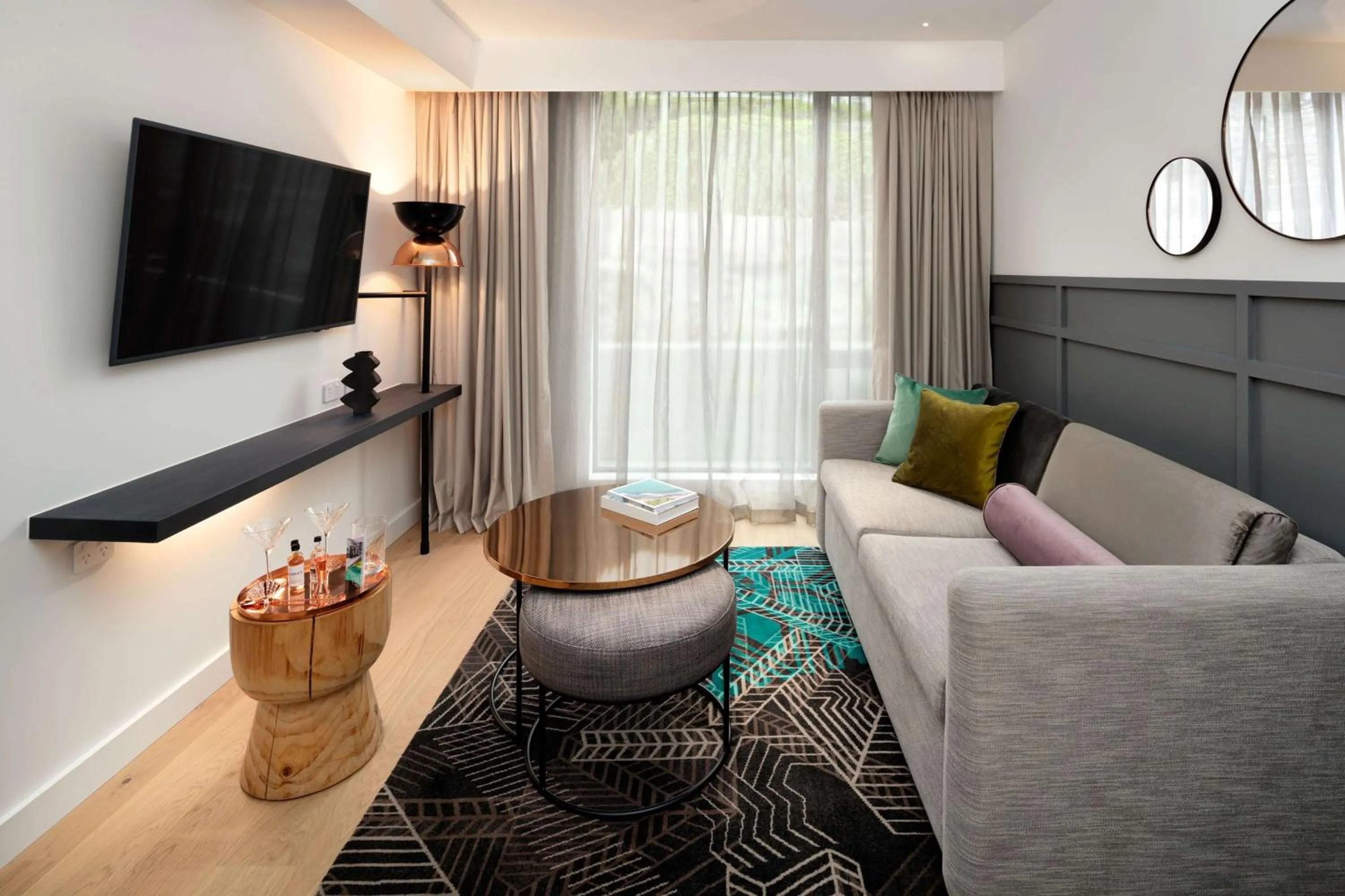 Photo of the whole room in QT Queenstown