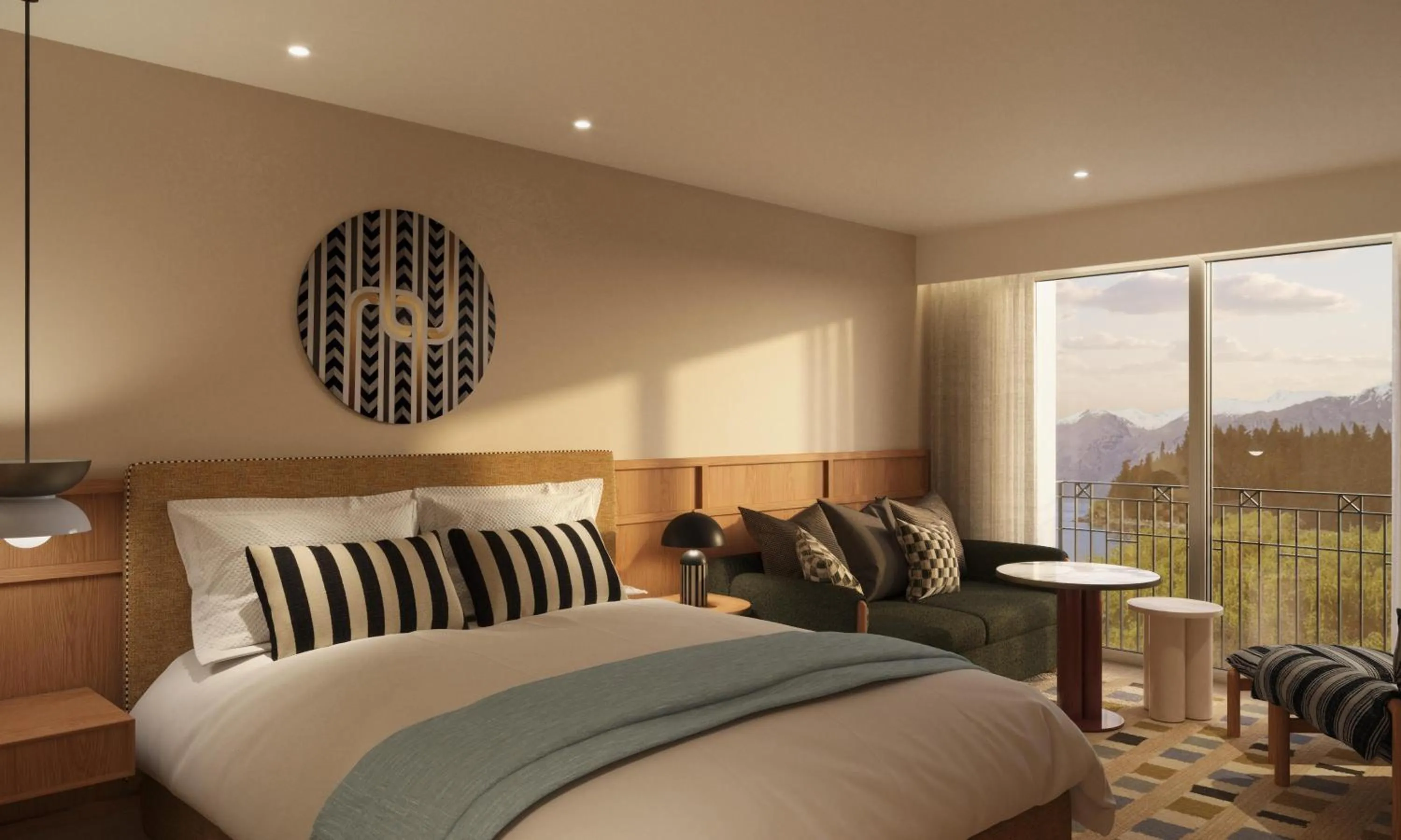 Bedroom, Bed in QT Queenstown