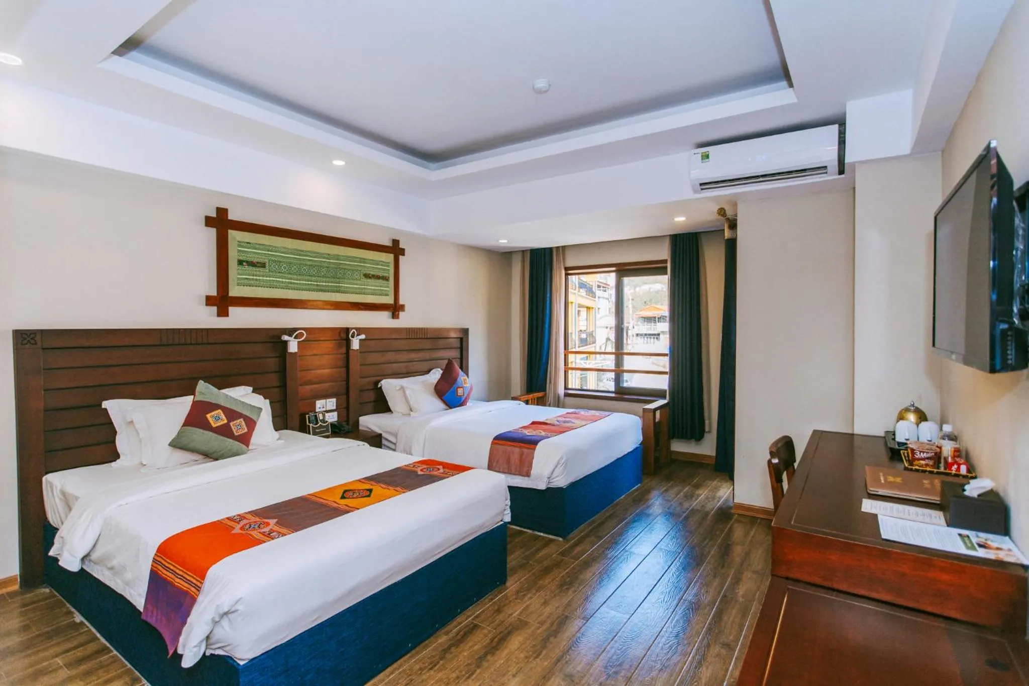 Bed in Sapa Charm Hotel