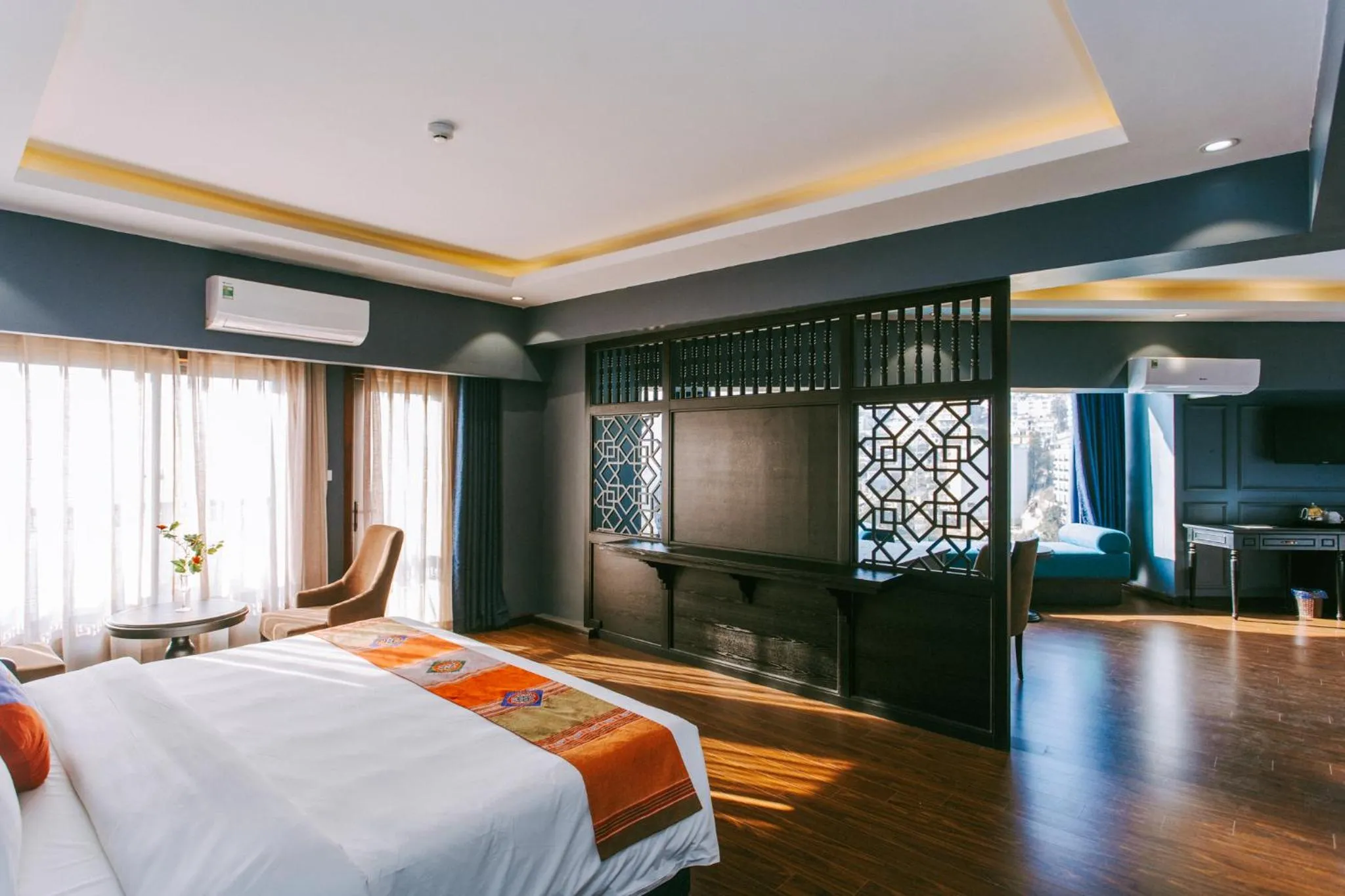 Bed in Sapa Charm Hotel