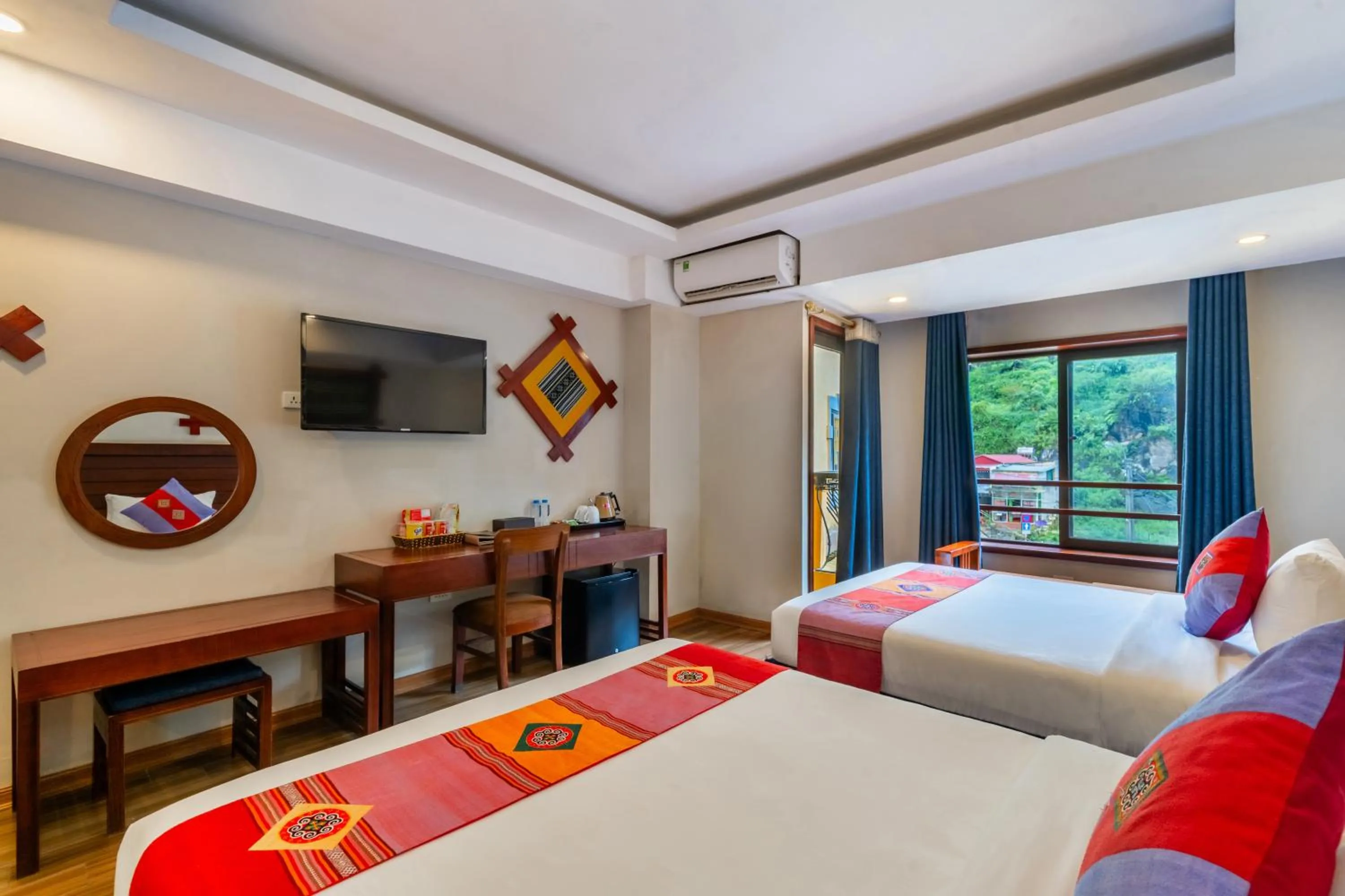Bed in Sapa Charm Hotel