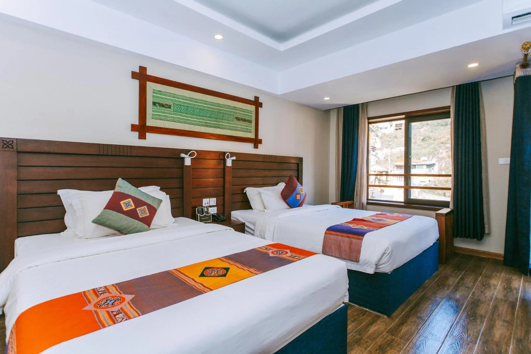 Bed in Sapa Charm Hotel